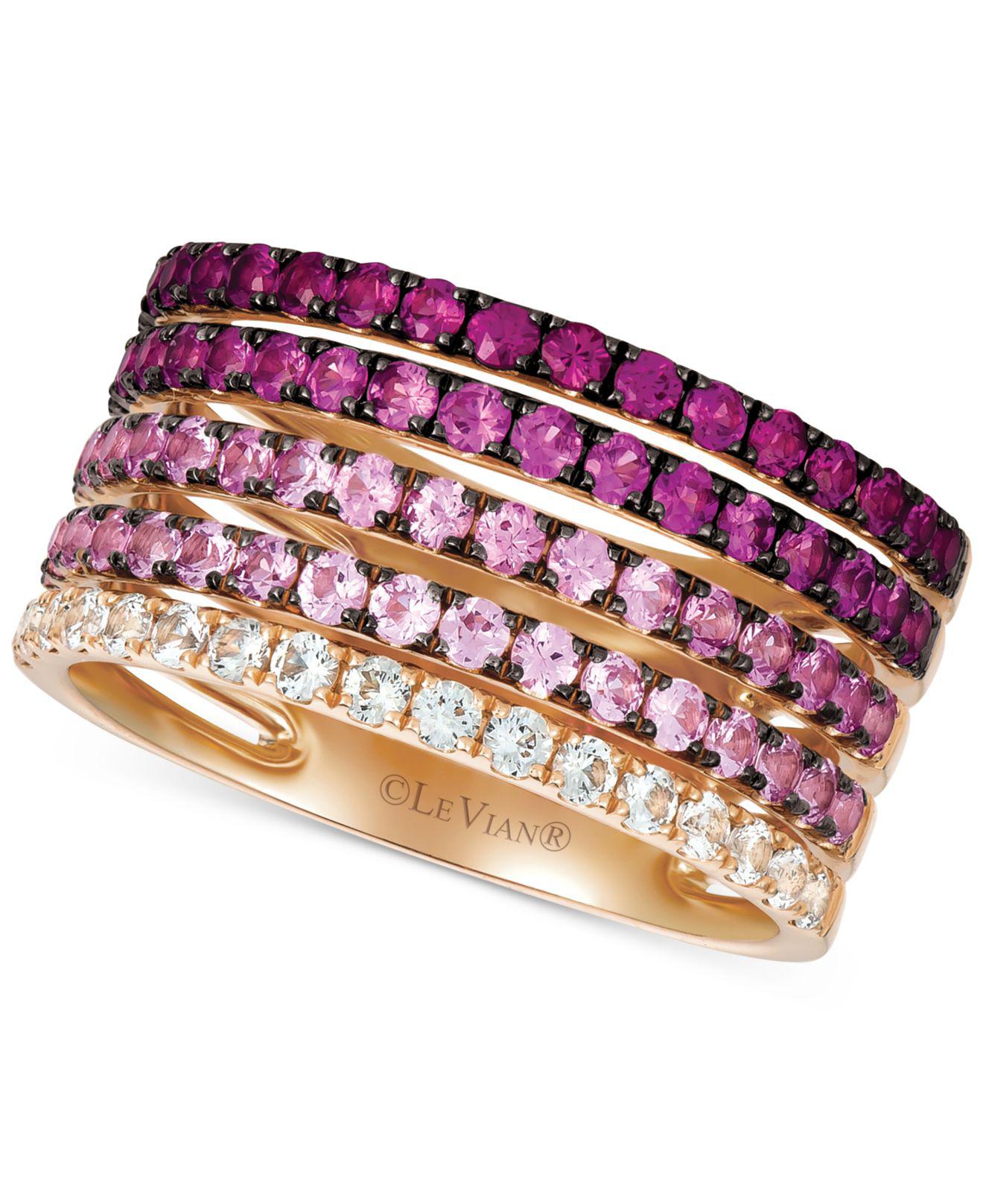 Lyst - Le Vian ® Strawberry Layer Cake Multi-gemstone Stack Look ...