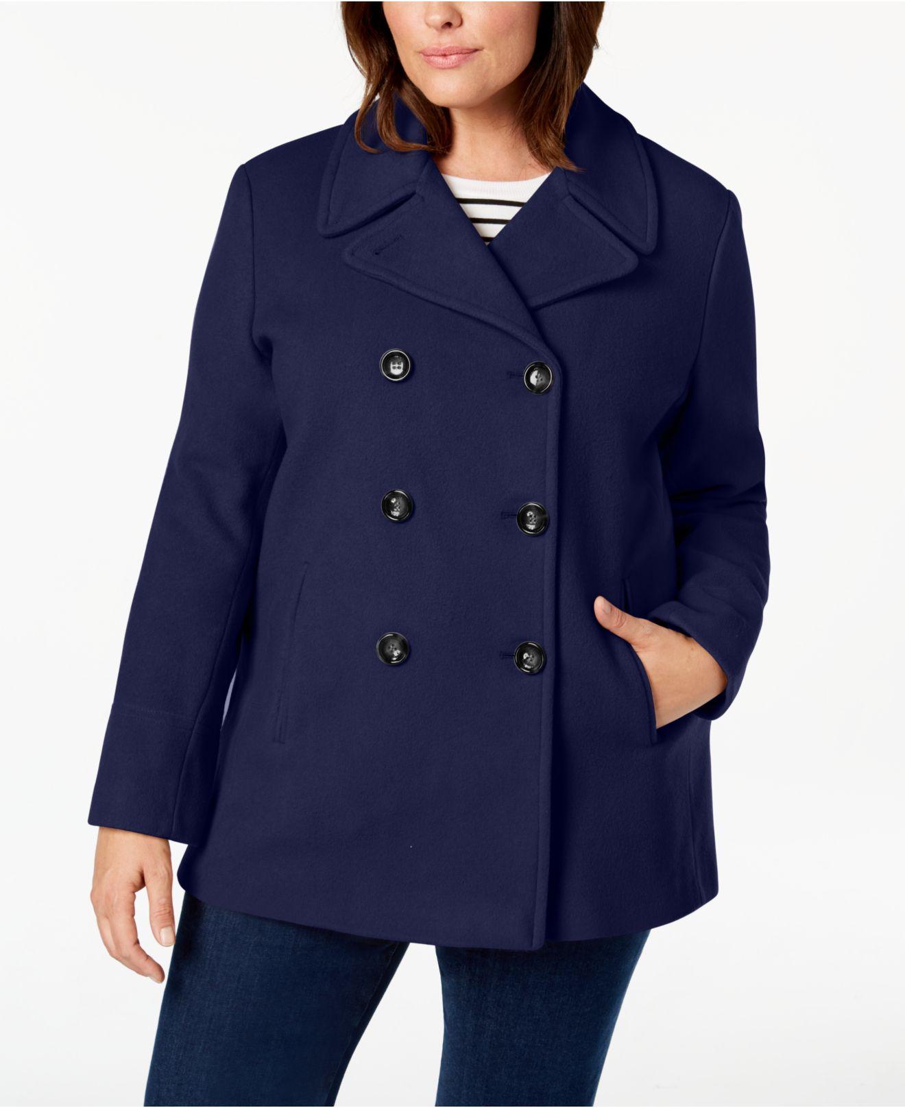 Women S Calvin Klein Wool Pea Coat Tradingbasis