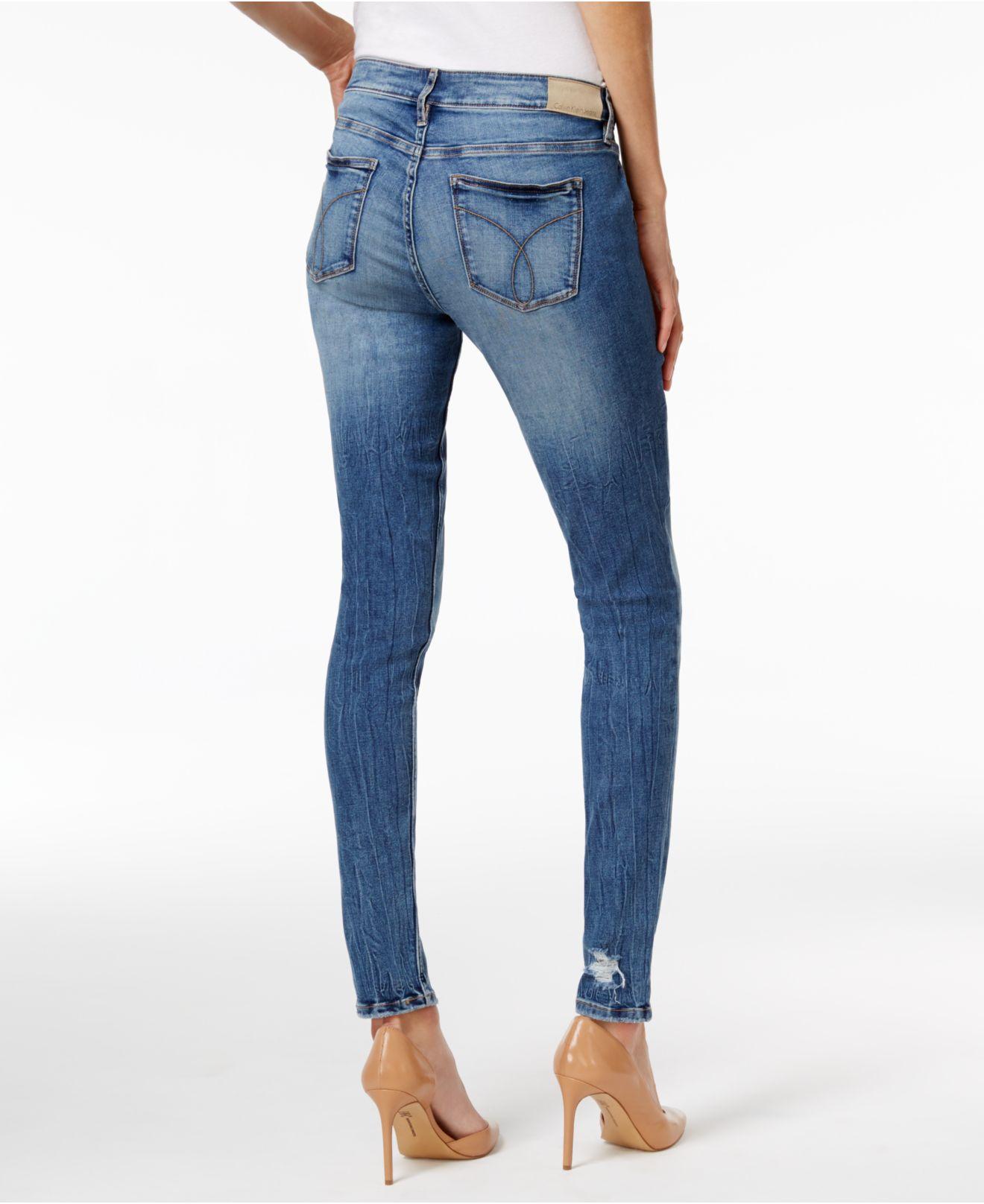 Lyst - Calvin Klein Jeans Jeans, Curvy Skinny in Blue