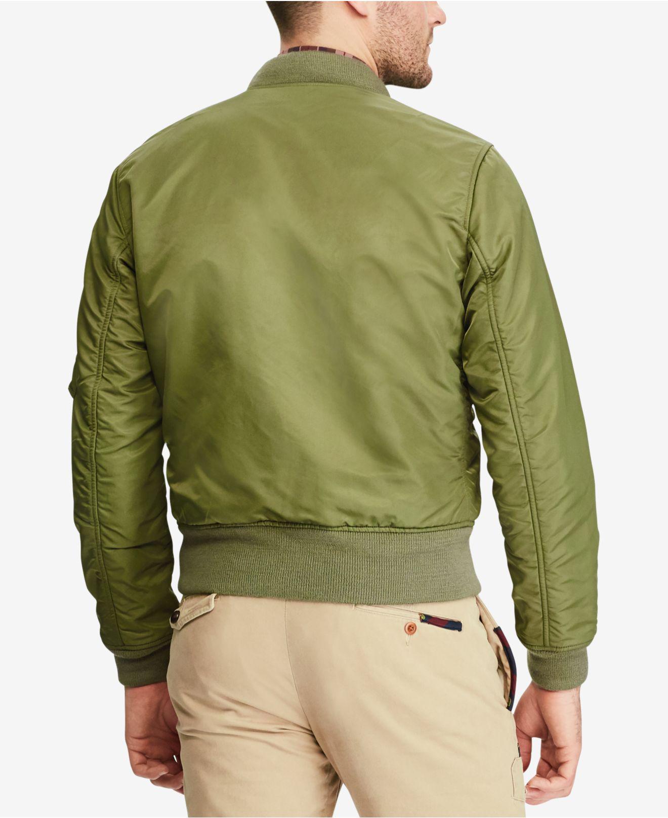 Lyst Polo Ralph Lauren Men's Iconic Ma1 Bomber Jacket in Green for Men