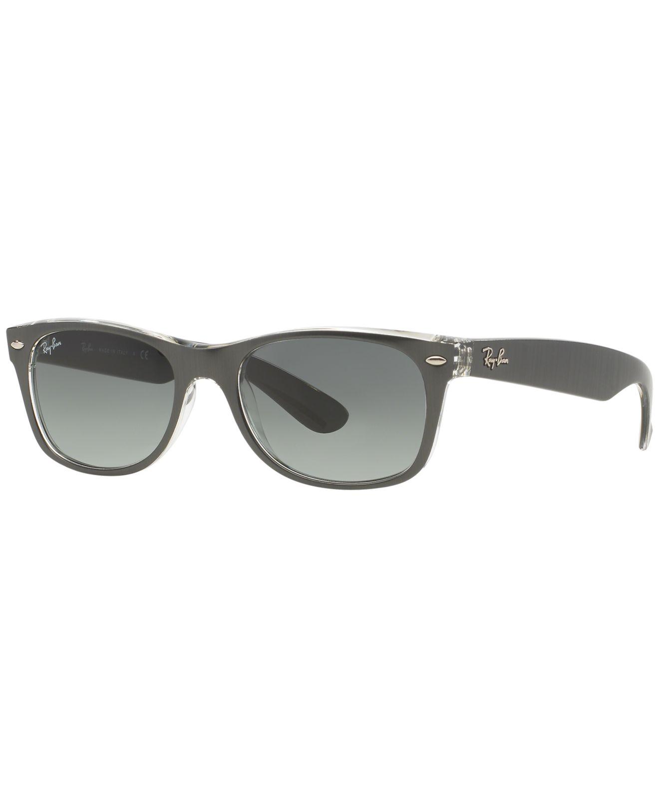 Lyst Ray Ban Rb2132 55 New Wayfarer In Metallic