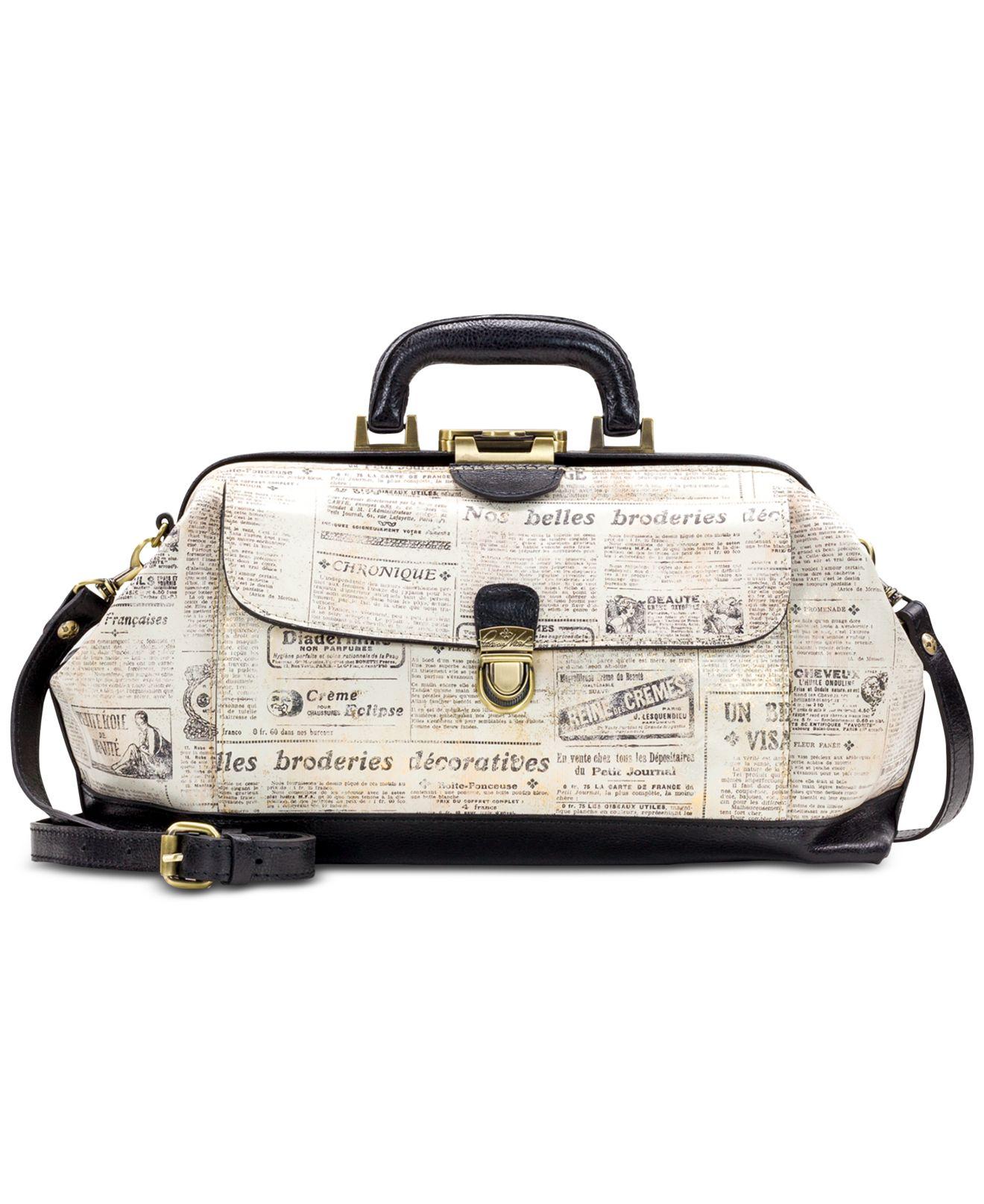 patricia nash newspaper print handbags