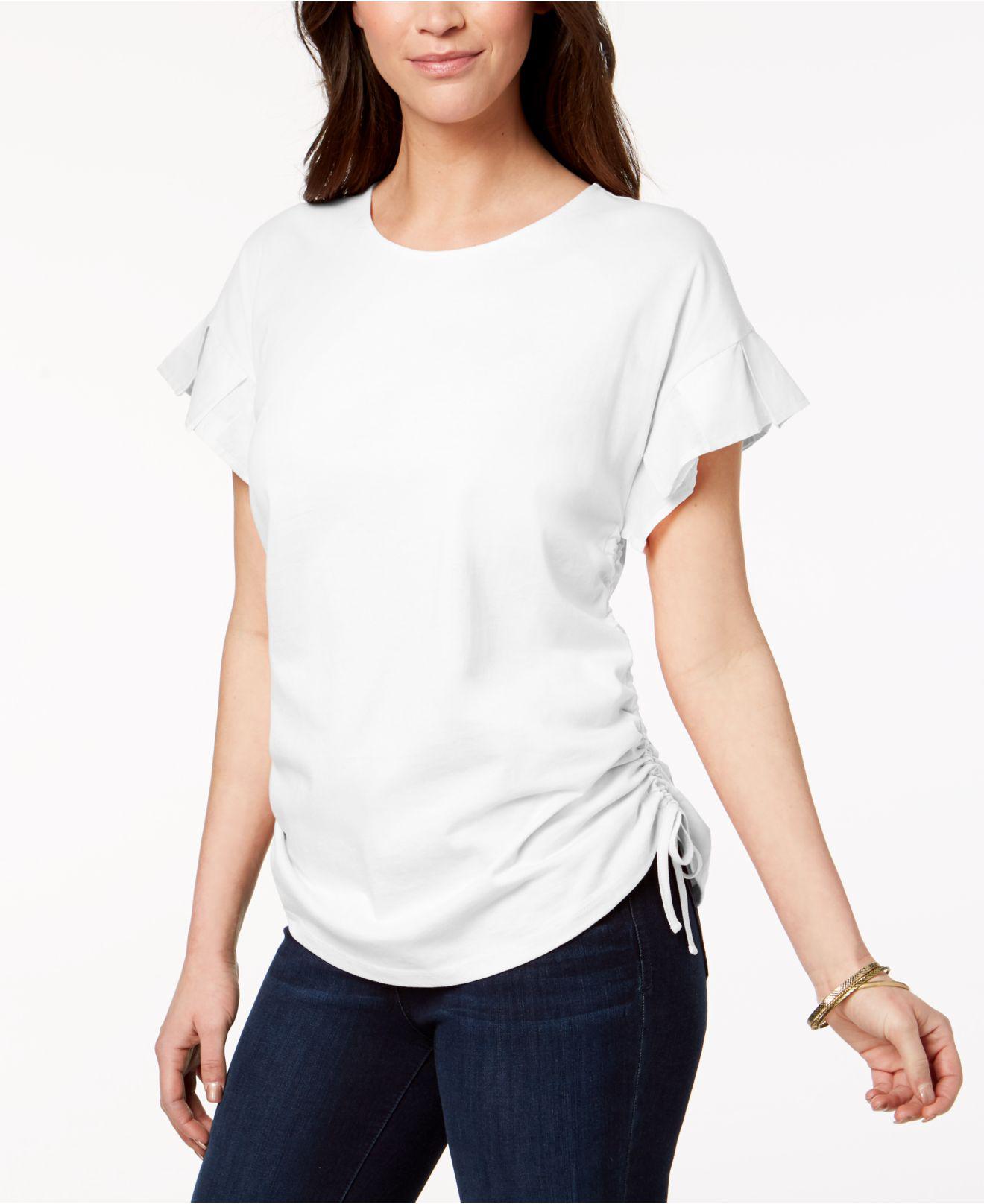 macys white shirts