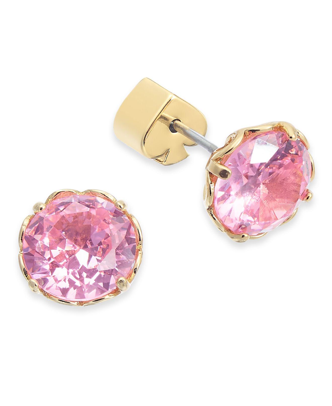 Kate Spade Crystal Stud Earrings in Pink Lyst