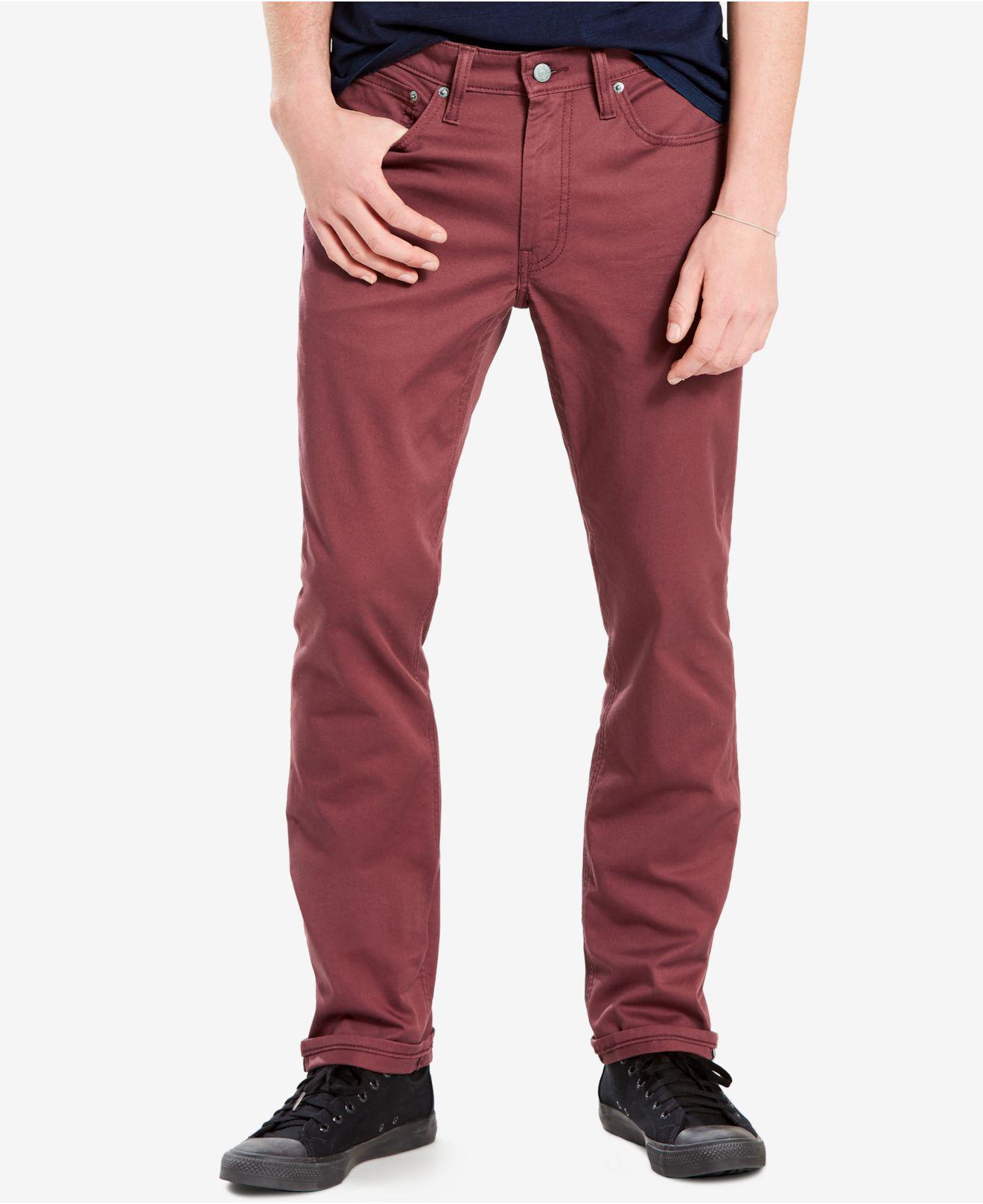 Lyst - Levi'S 511 Slim-fit Commuter Jeans in Red for Men