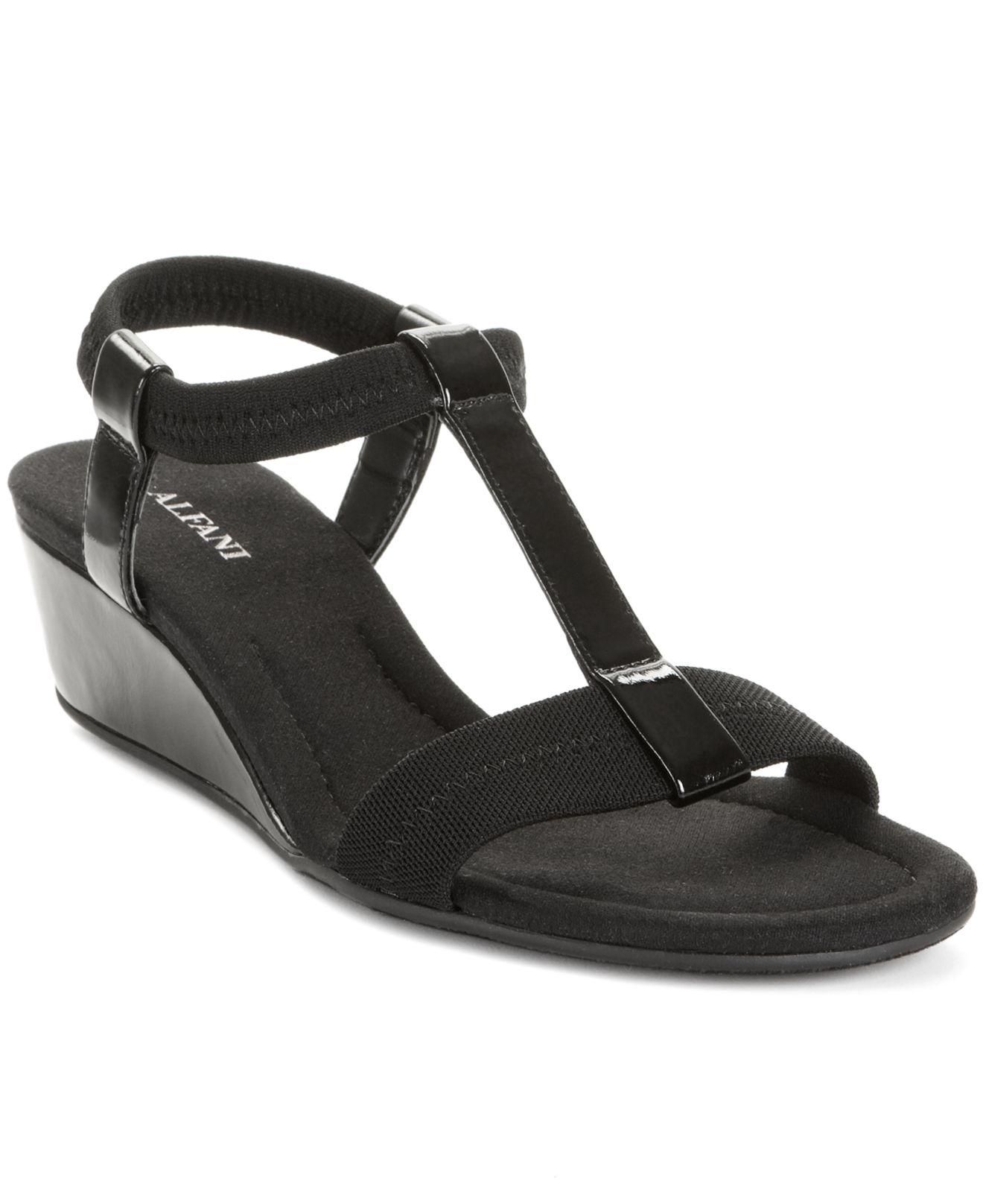 alfani black sandals