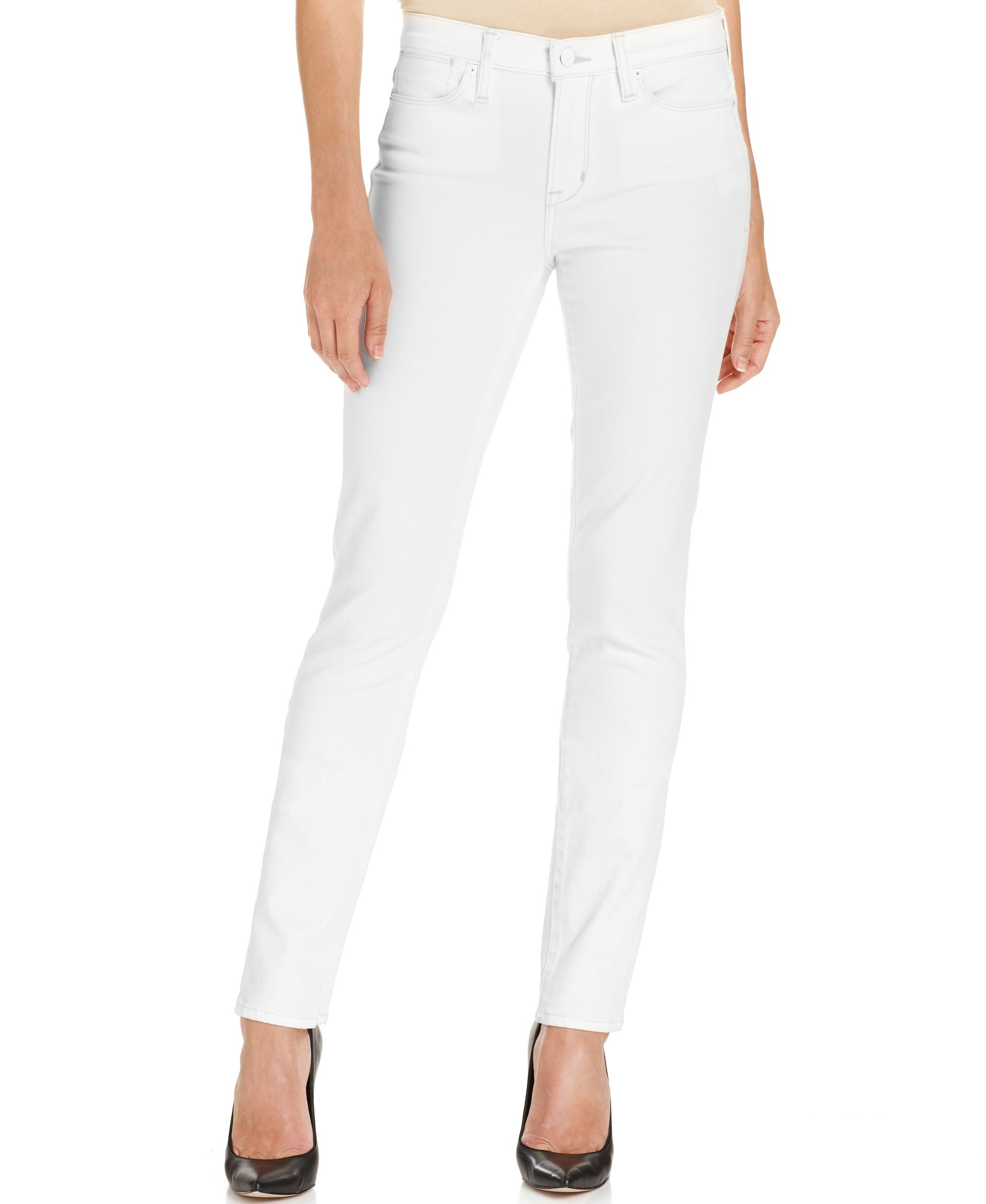 Calvin klein jeans Ultimate Skinny Jeans in White | Lyst