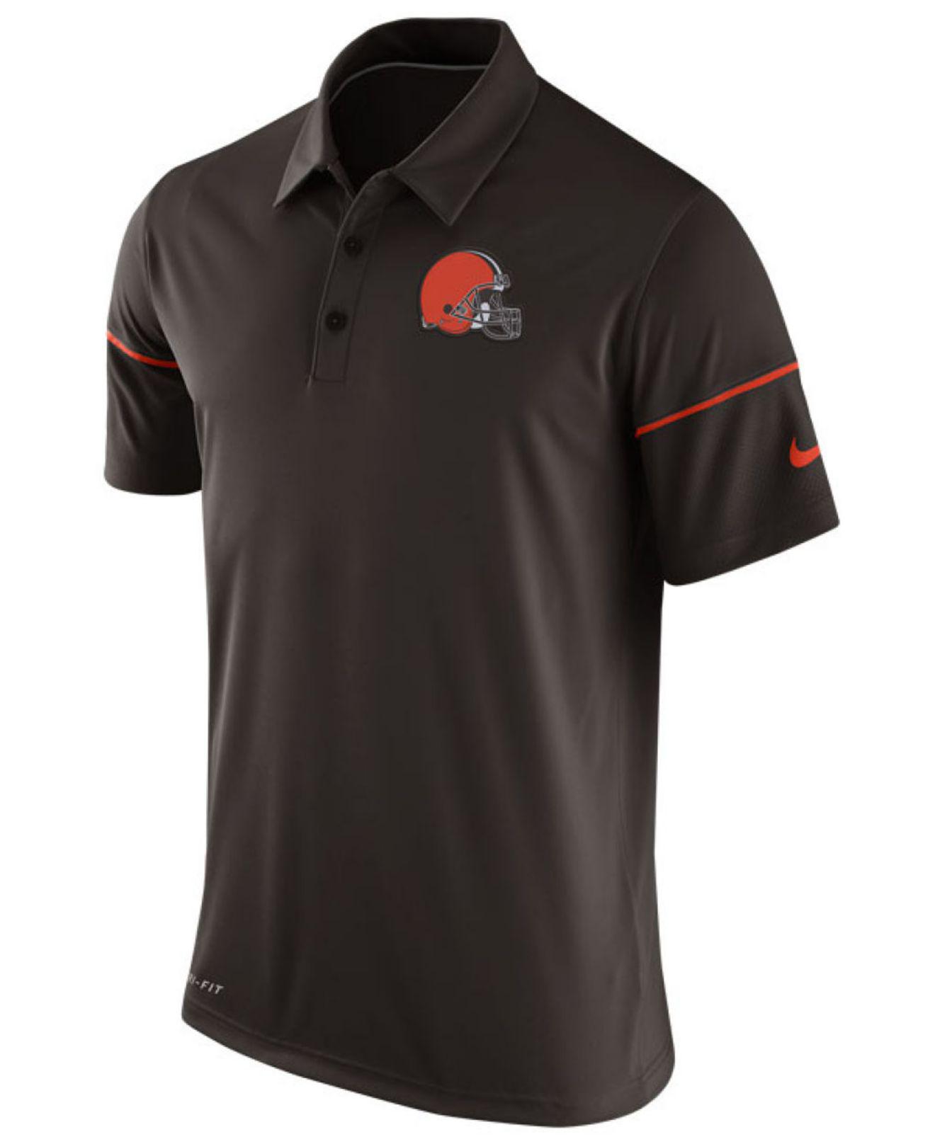 Lyst - Nike Cleveland Browns Team Issue Polo Shirt in Brown for Men