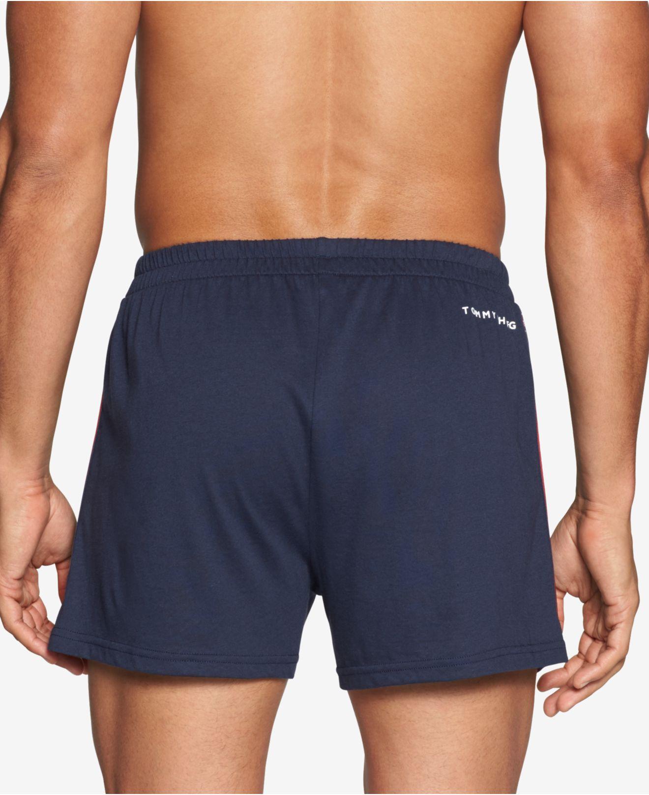 Tommy Hilfiger Modern Essentials Knit Cotton Boxers in Blue for Men - Lyst