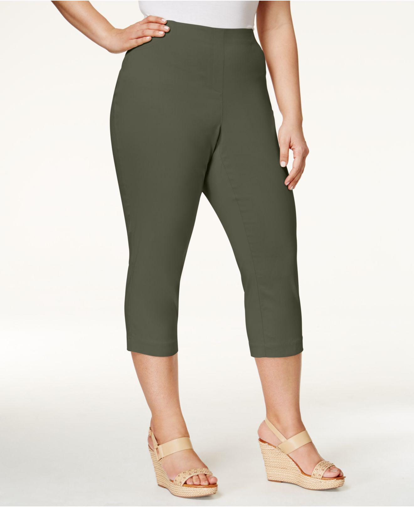 Lyst - Style & Co. Plus Size Capri Pants, Created For Macy's in Green