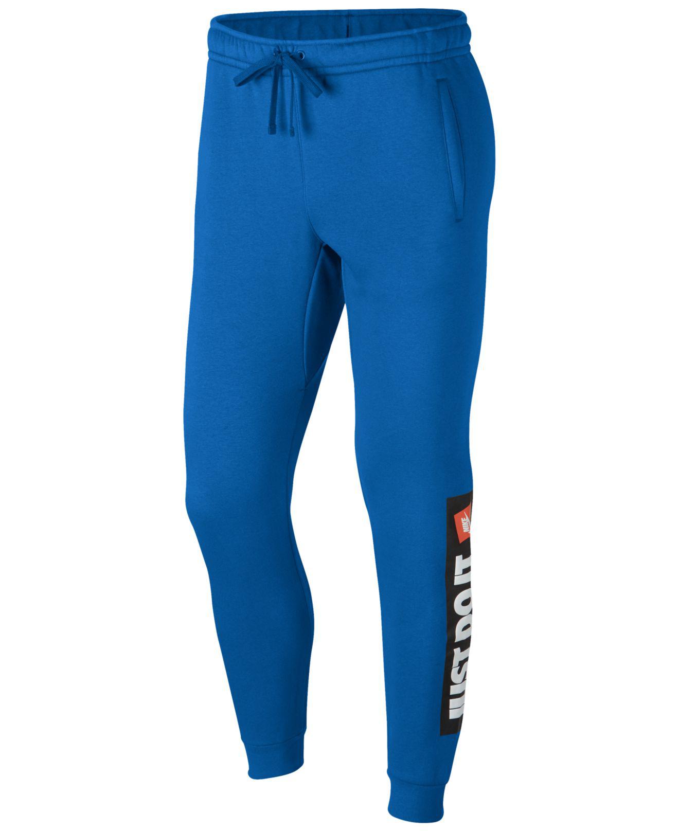 nike club joggers blue