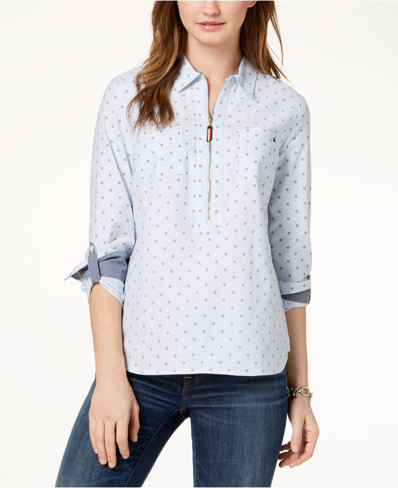 macy's tommy hilfiger women's blouses