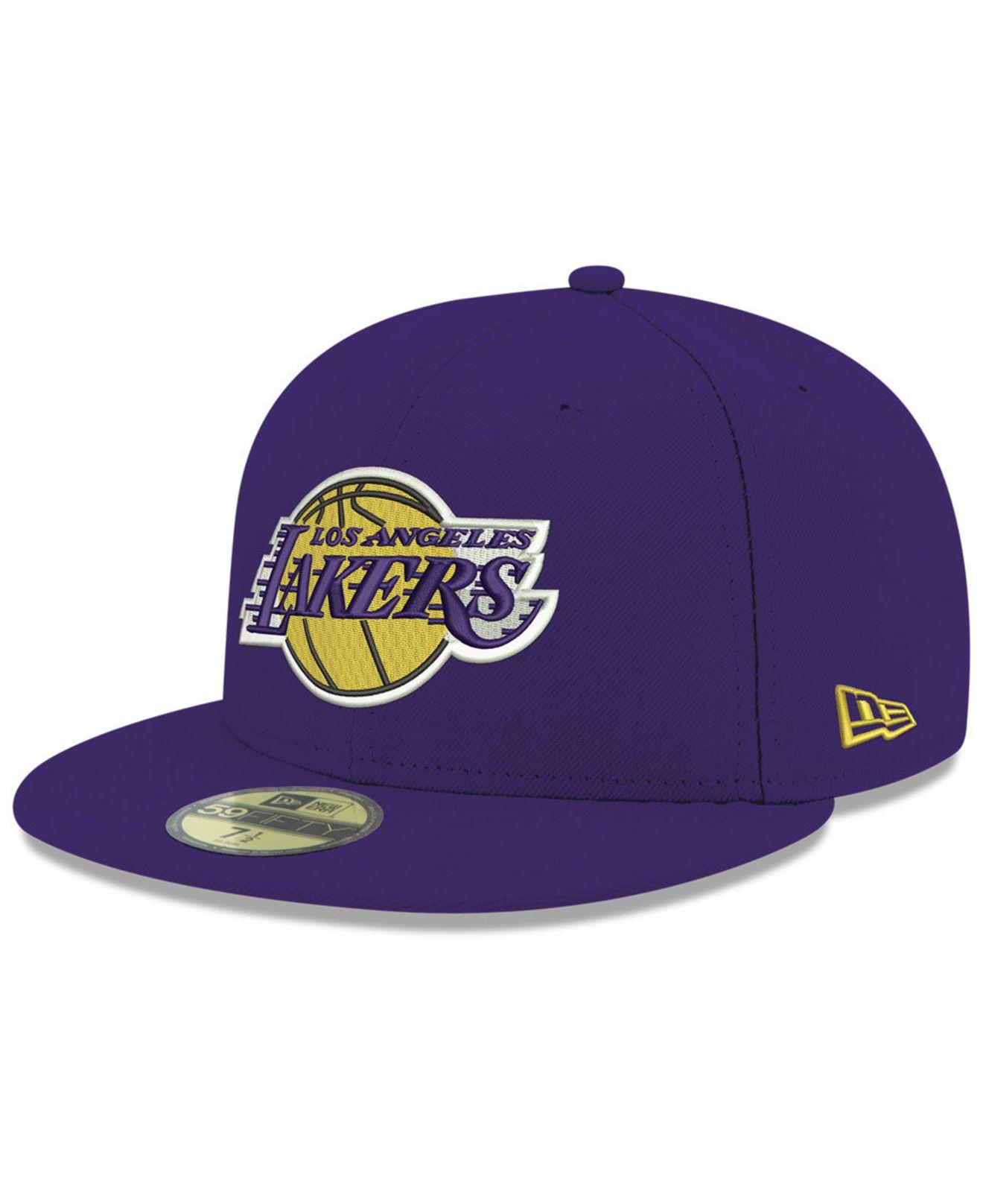 KTZ Los Angeles Lakers Basic 59fifty Fitted Cap in Purple for Men - Lyst