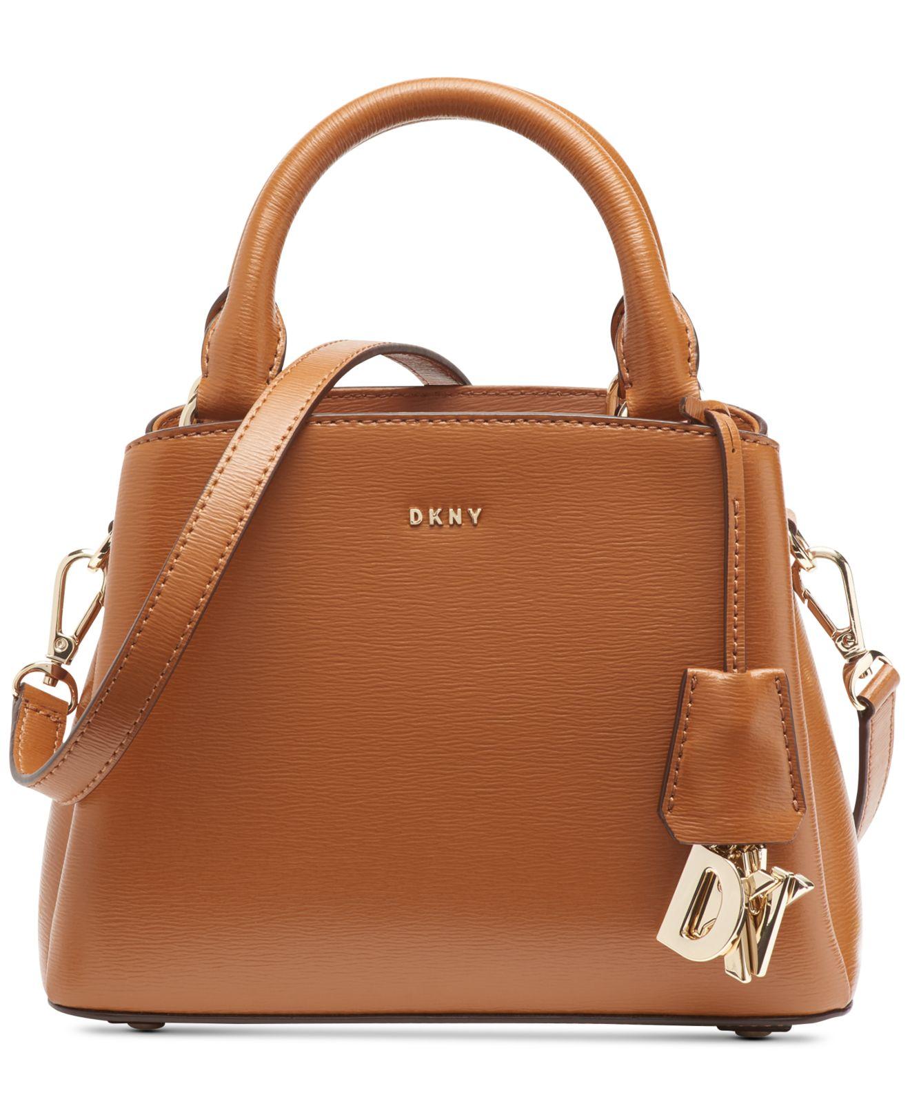 DKNY Paige Small Leather Satchel, Created For Macy's in Brown Lyst