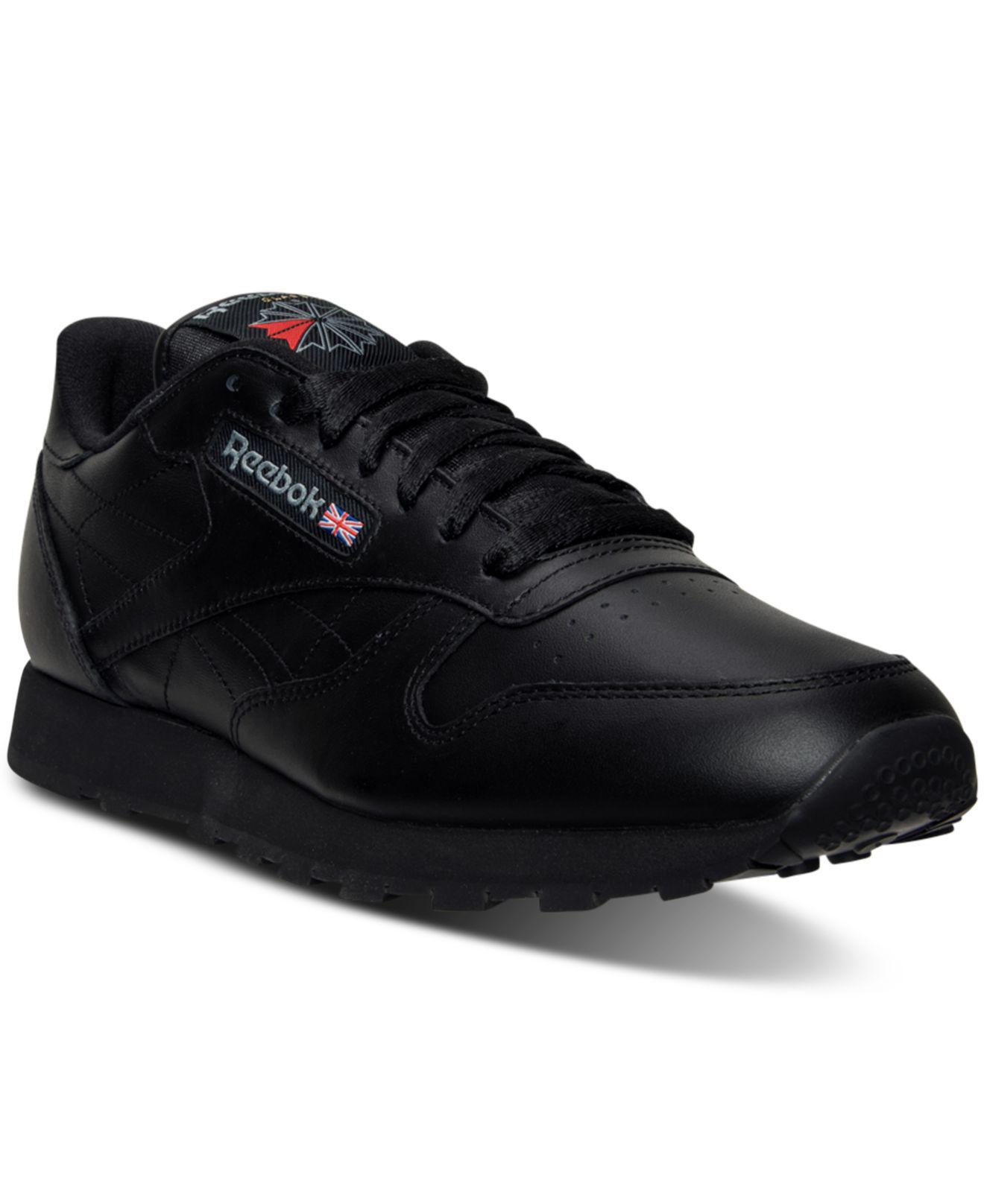 Lyst - Reebok Classic Leather Sneakers in Black for Men