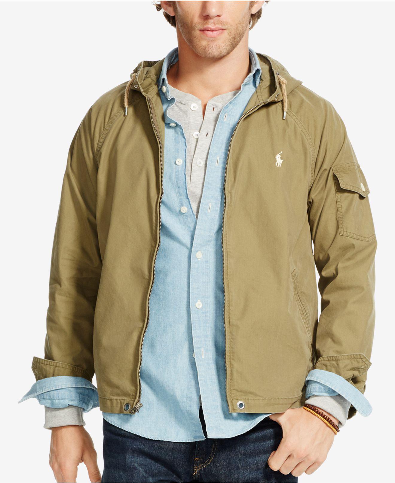 Lyst - Polo Ralph Lauren Hooded Windbreaker In Green For Men