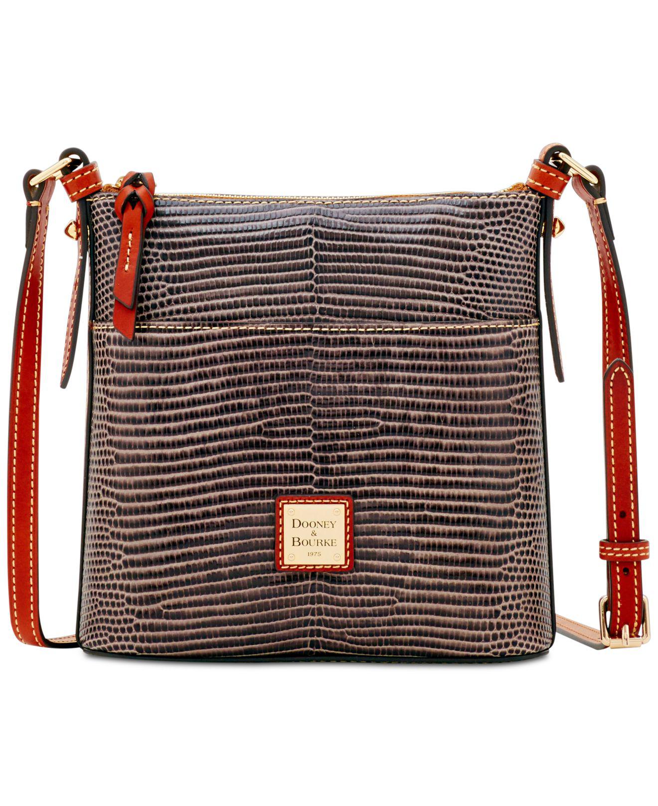 Lyst Dooney Bourke Lizard Embossed Leather Small Crossbody In Gray Dooney Bourke Women S Gray Lizard Embossed Leather Small Crossbody