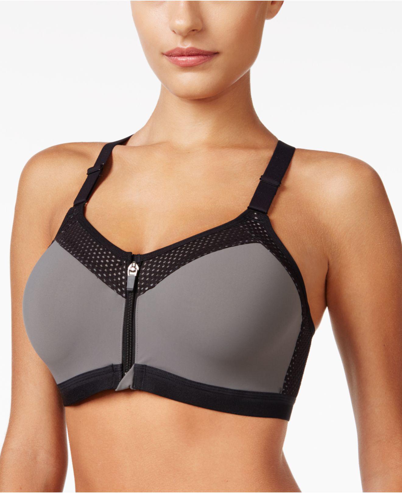 Lyst Wacoal Highimpact Zipperfront Sports Bra 853222 in Black