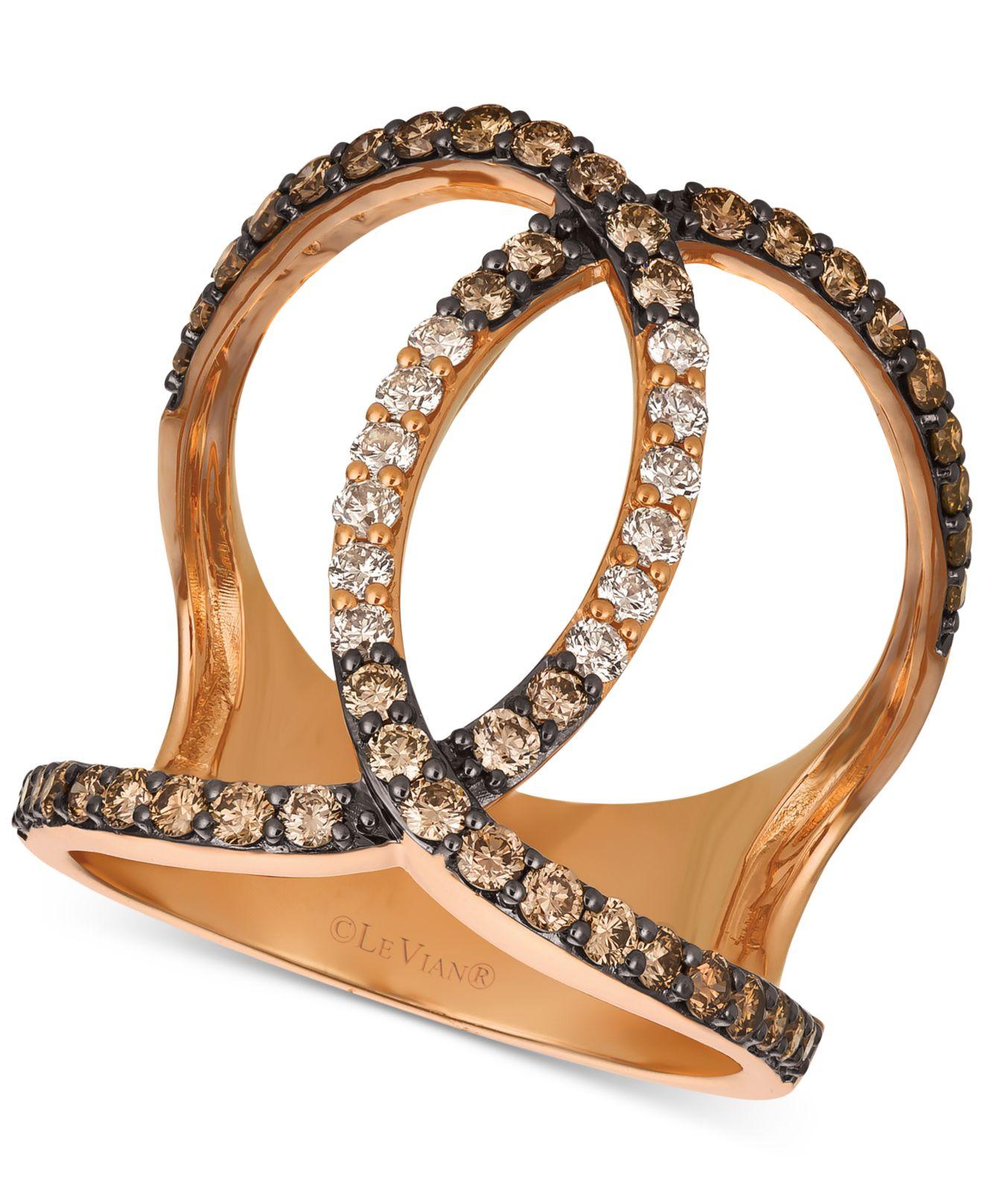 Le Vian ® Nude Diamond Cluster Ring (3/4 Ct. T.w.) In 14k 