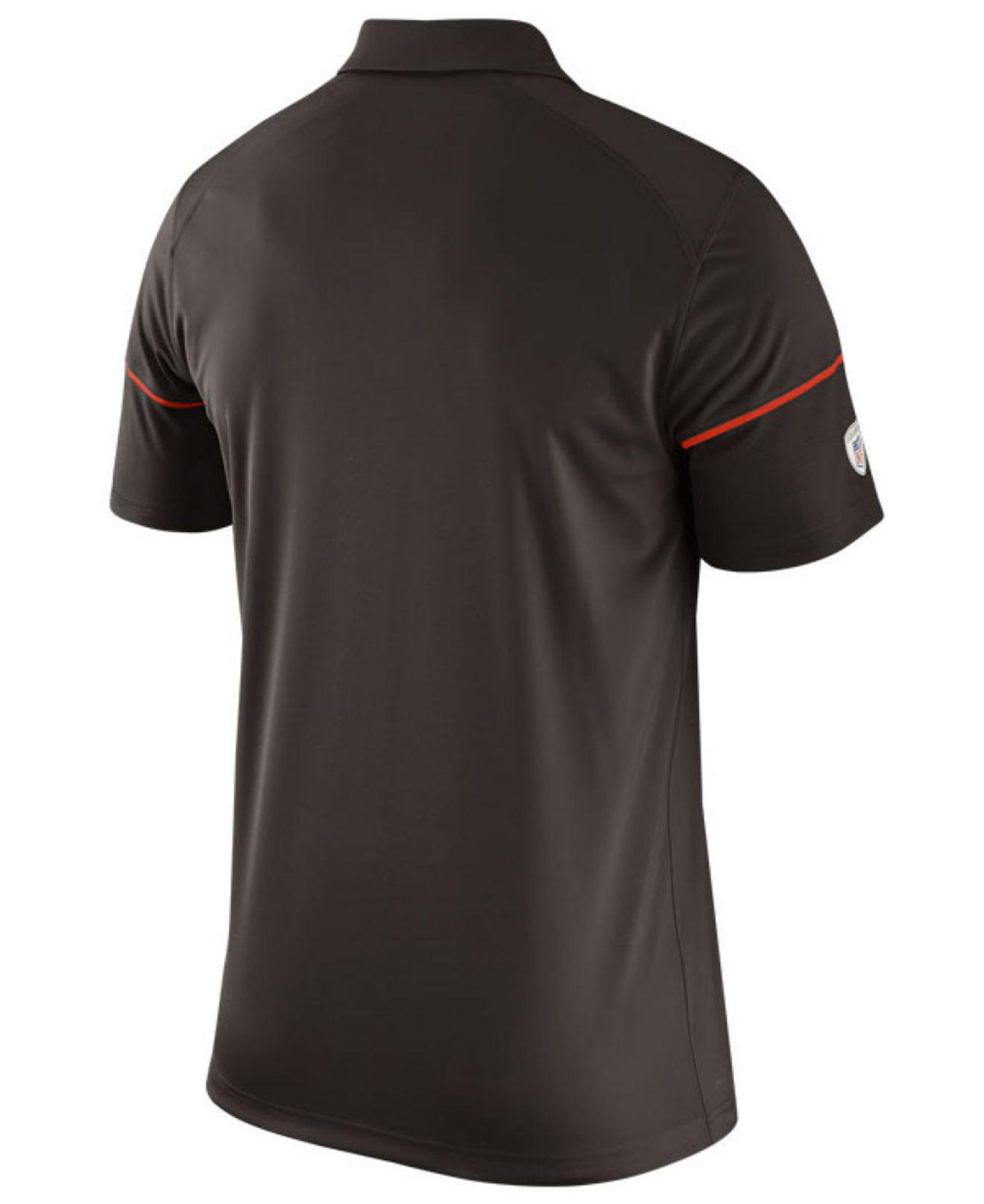 Lyst - Nike Cleveland Browns Team Issue Polo Shirt in Brown for Men
