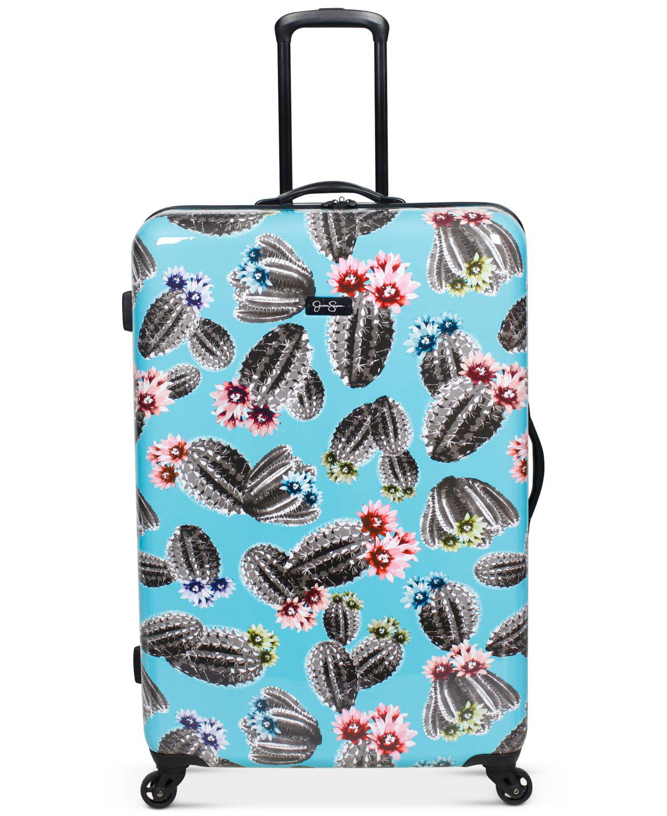 Lyst Jessica Simpson Cactus Printed 29" Hardside Spinner Suitcase in Blue