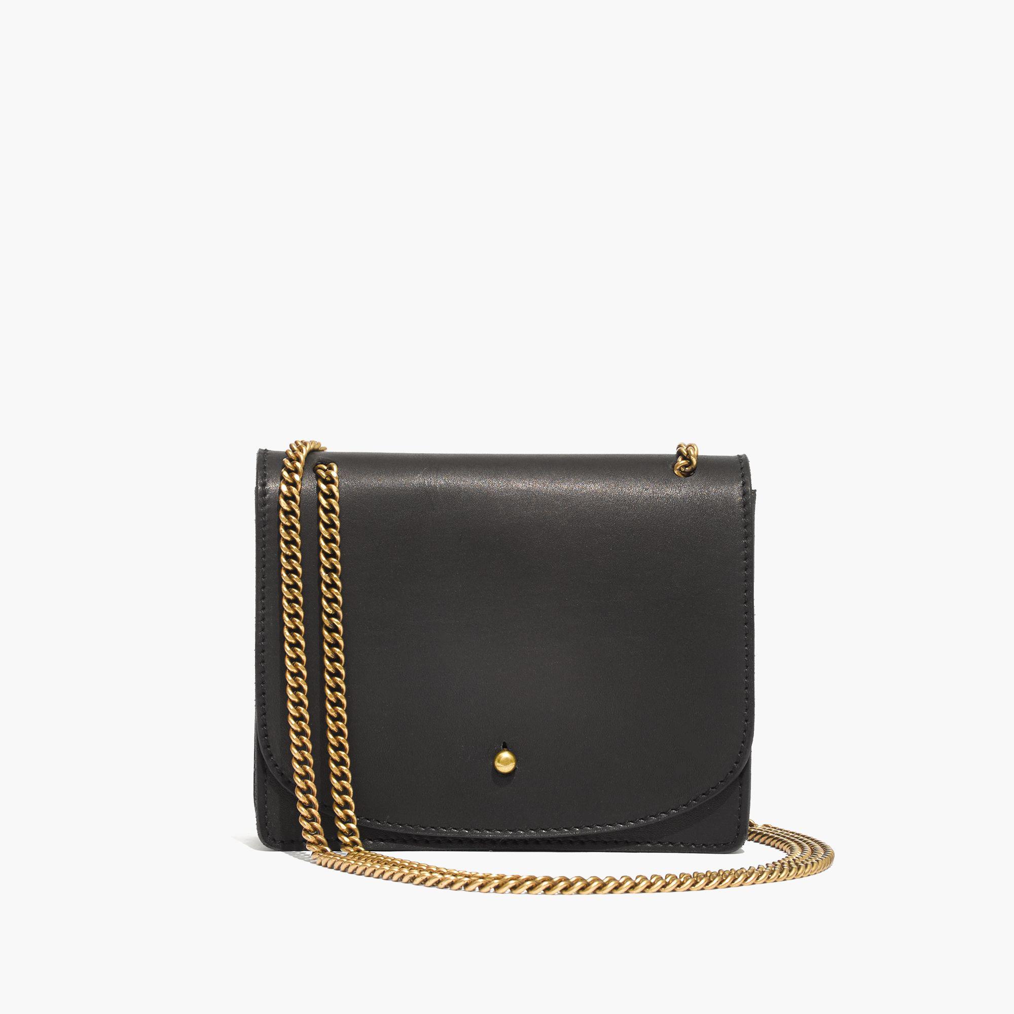 Madewell Leather The Chain Crossbody Bag in Black - Lyst