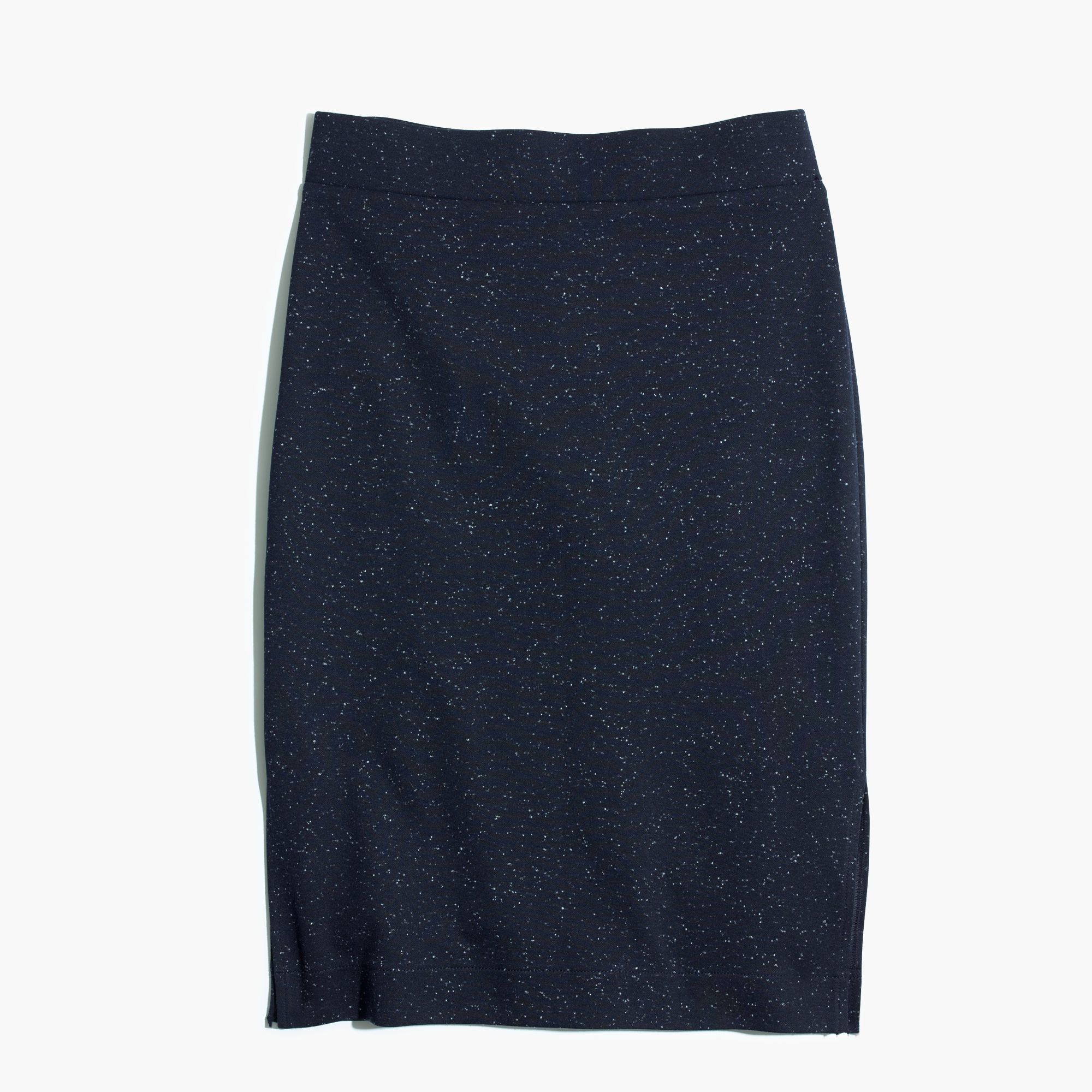 Lyst - Madewell Column Side-slit Skirt In Speckle in Blue