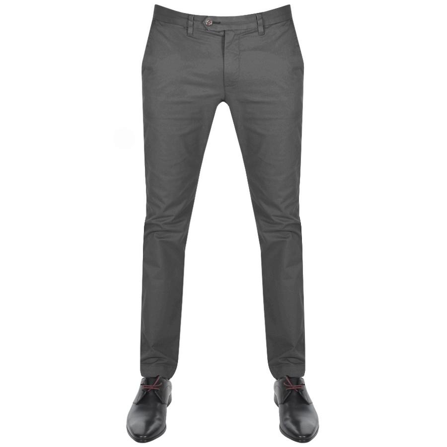 Ted Baker Seenchi Slim Fit Chinos Grey in Gray for Men - Lyst