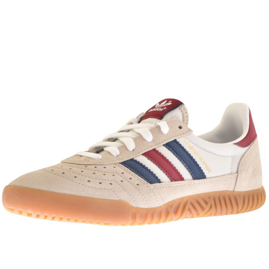 adidas originals indoor super trainers in white adidas originals indoor super trainers in white