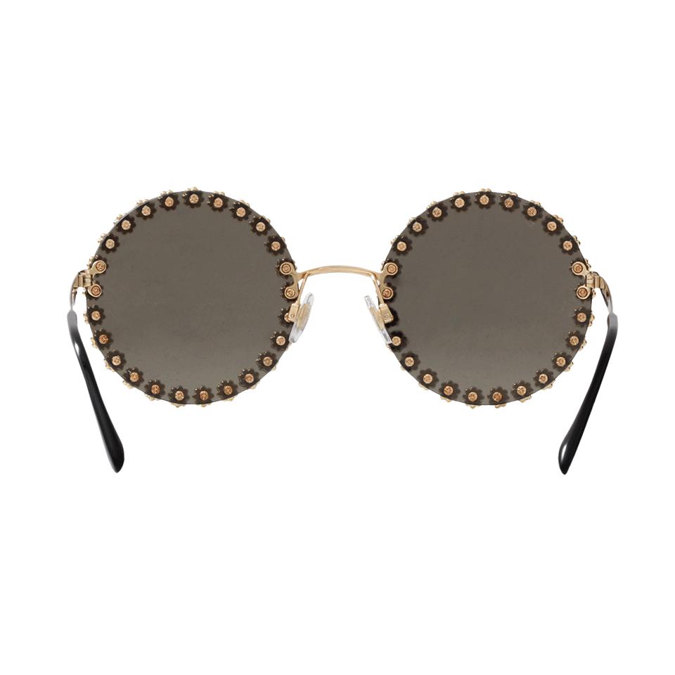 Dolce & Gabbana Daisy Round Sunglasses - Lyst