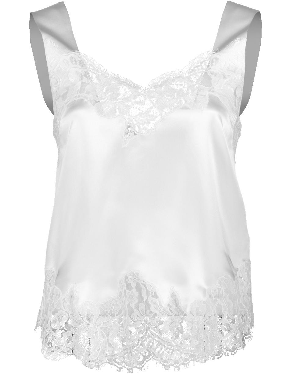 white lace camisole