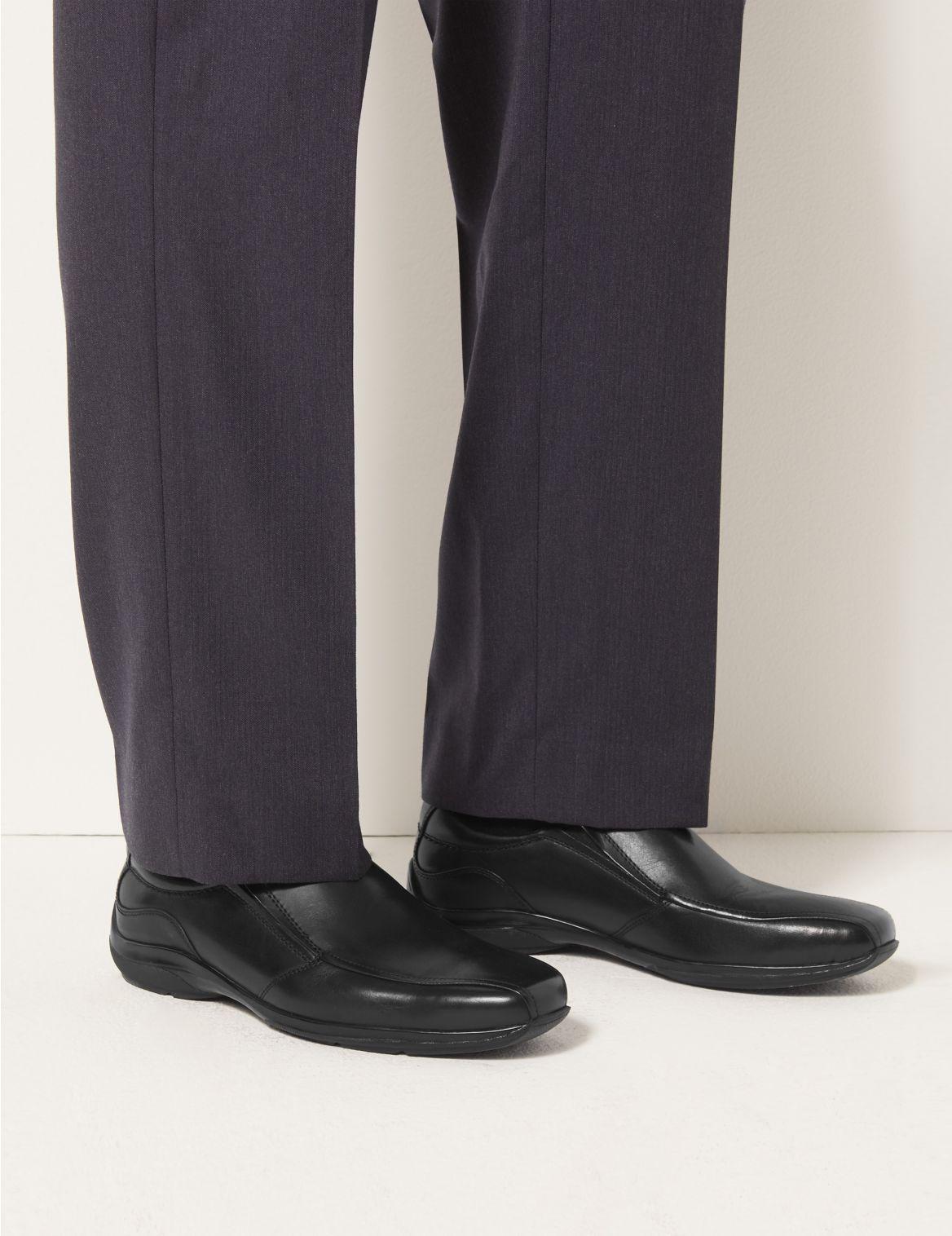 Marks & Spencer Leather Slipon Shoes With Airflextm Black for Men Lyst