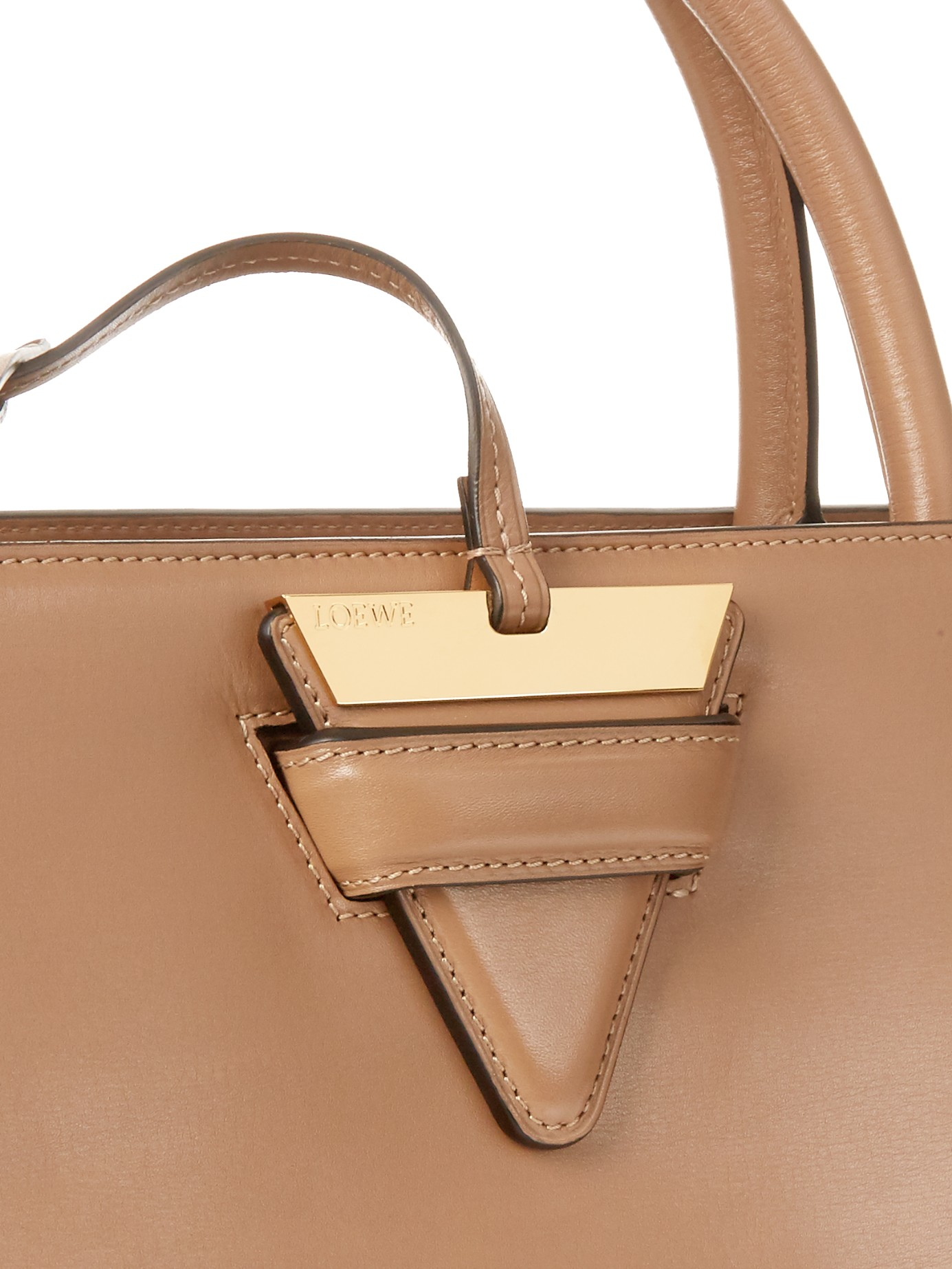 Lyst Loewe Barcelona Leather Tote Bag in Natural