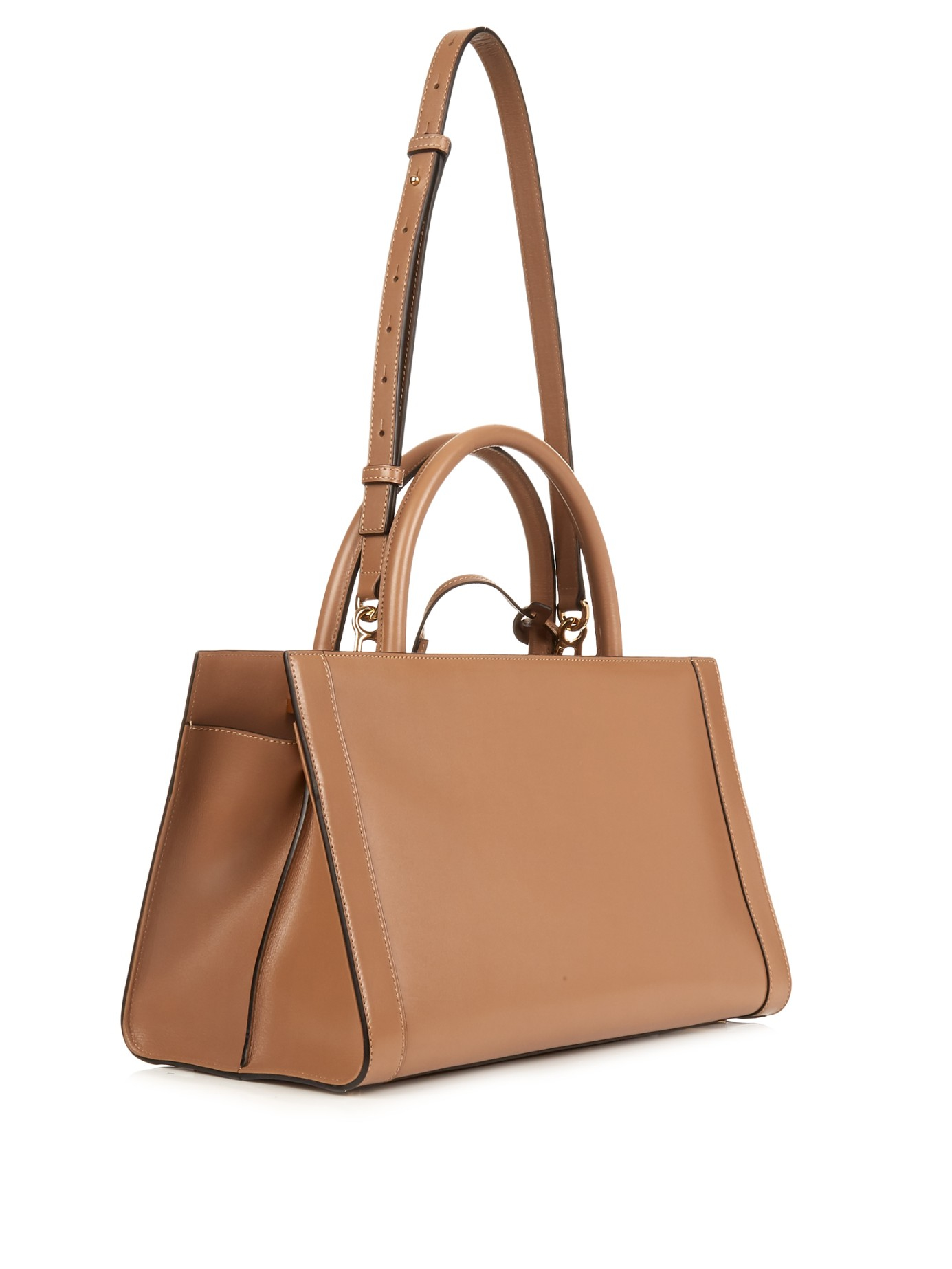 Lyst Loewe Barcelona Leather Tote Bag in Natural