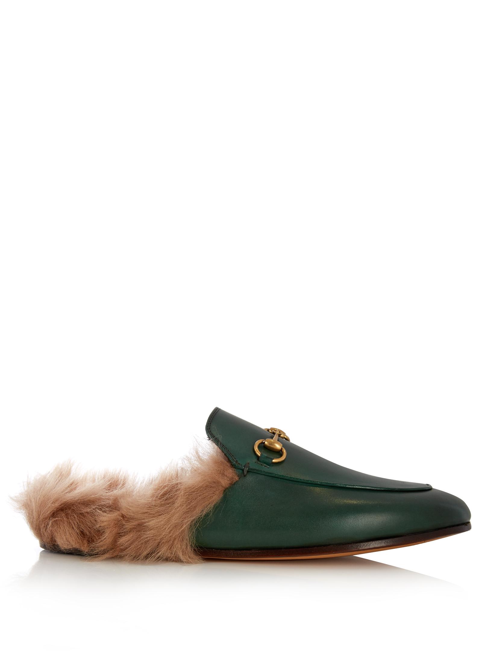green gucci loafers womens