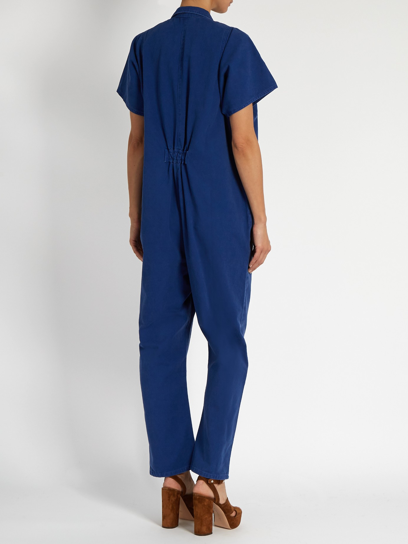 Lyst - Rachel Comey Barrie Zip-up Denim Jumpsuit in Blue