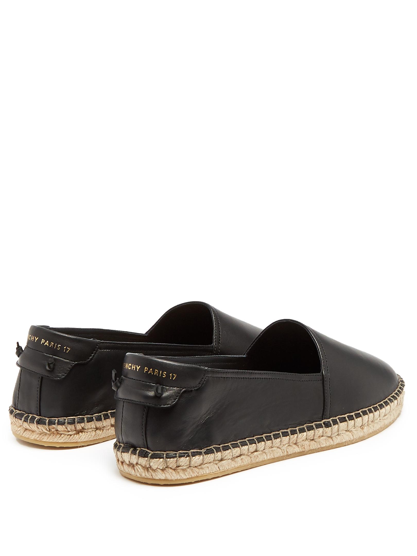 leather espadrilles for men