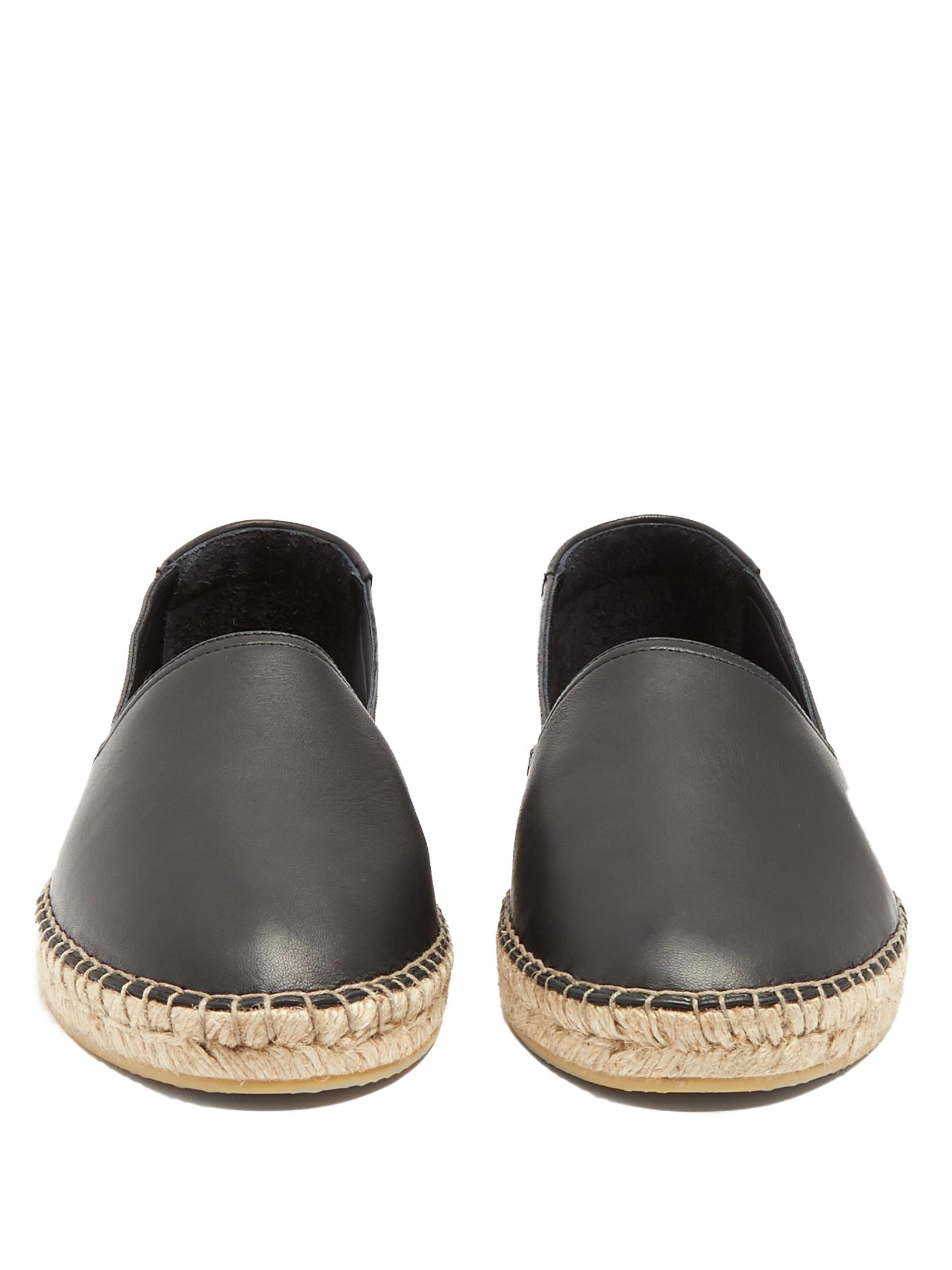 Givenchy Leather Espadrilles in Black for Men - Lyst