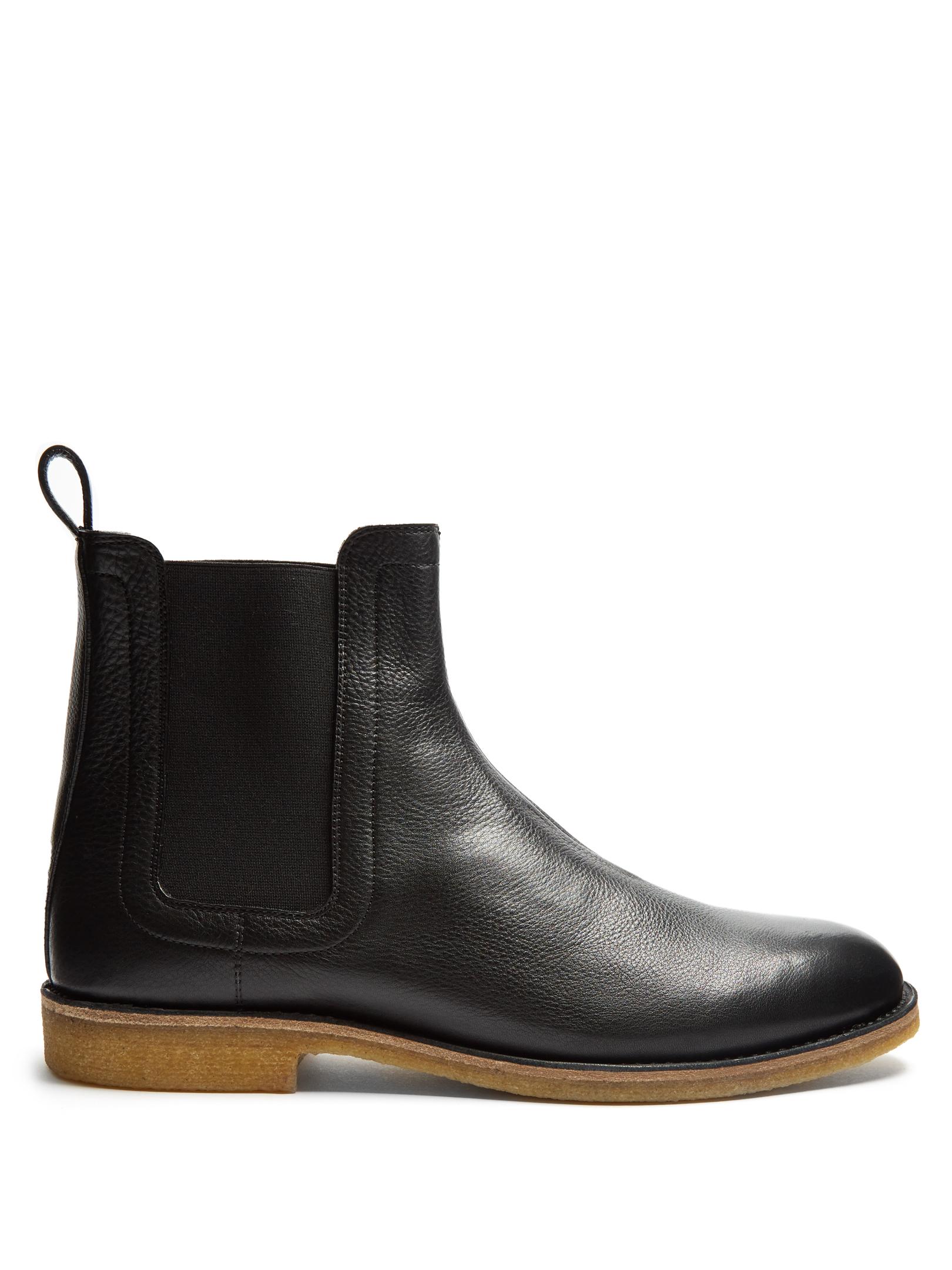 Bottega veneta Leather Chelsea Boots in Black for Men | Lyst