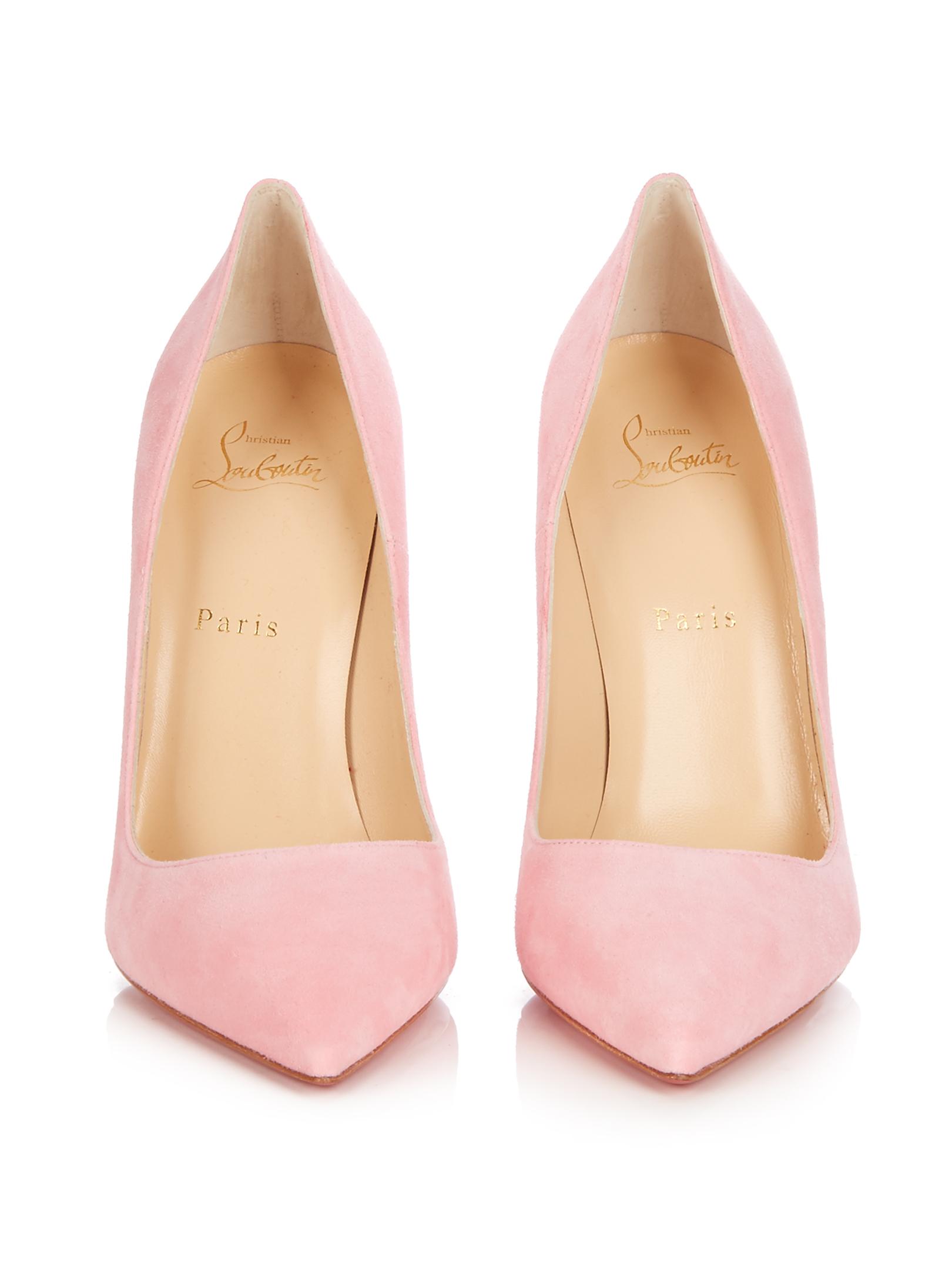 Lyst - Christian Louboutin So Kate suede 120mm Pumps in Pink