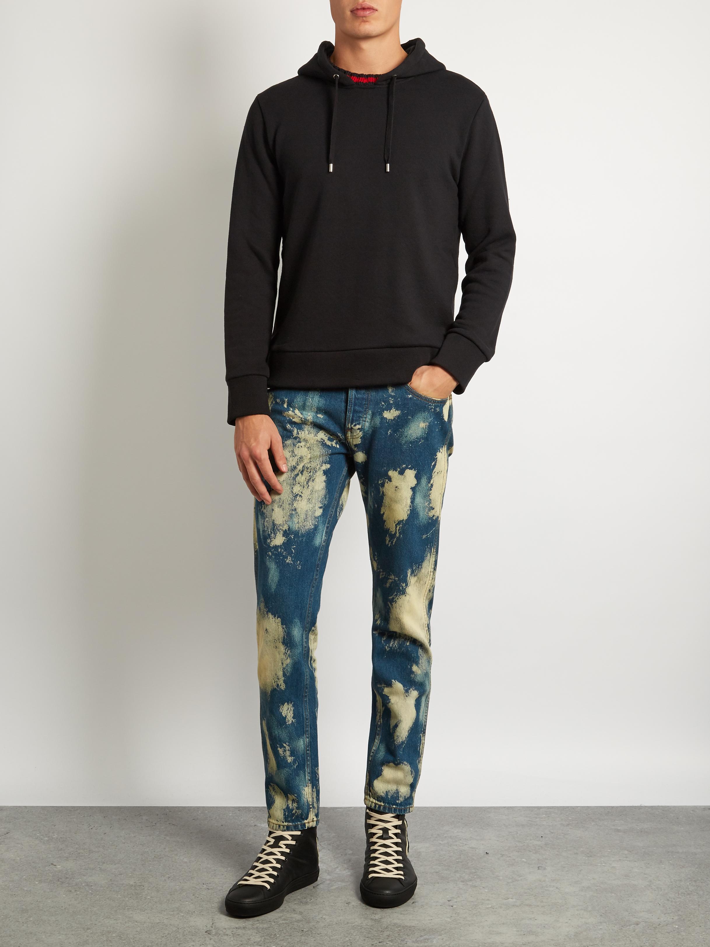 Lyst Gucci Bleached Slimfit Jeans in Blue for Men