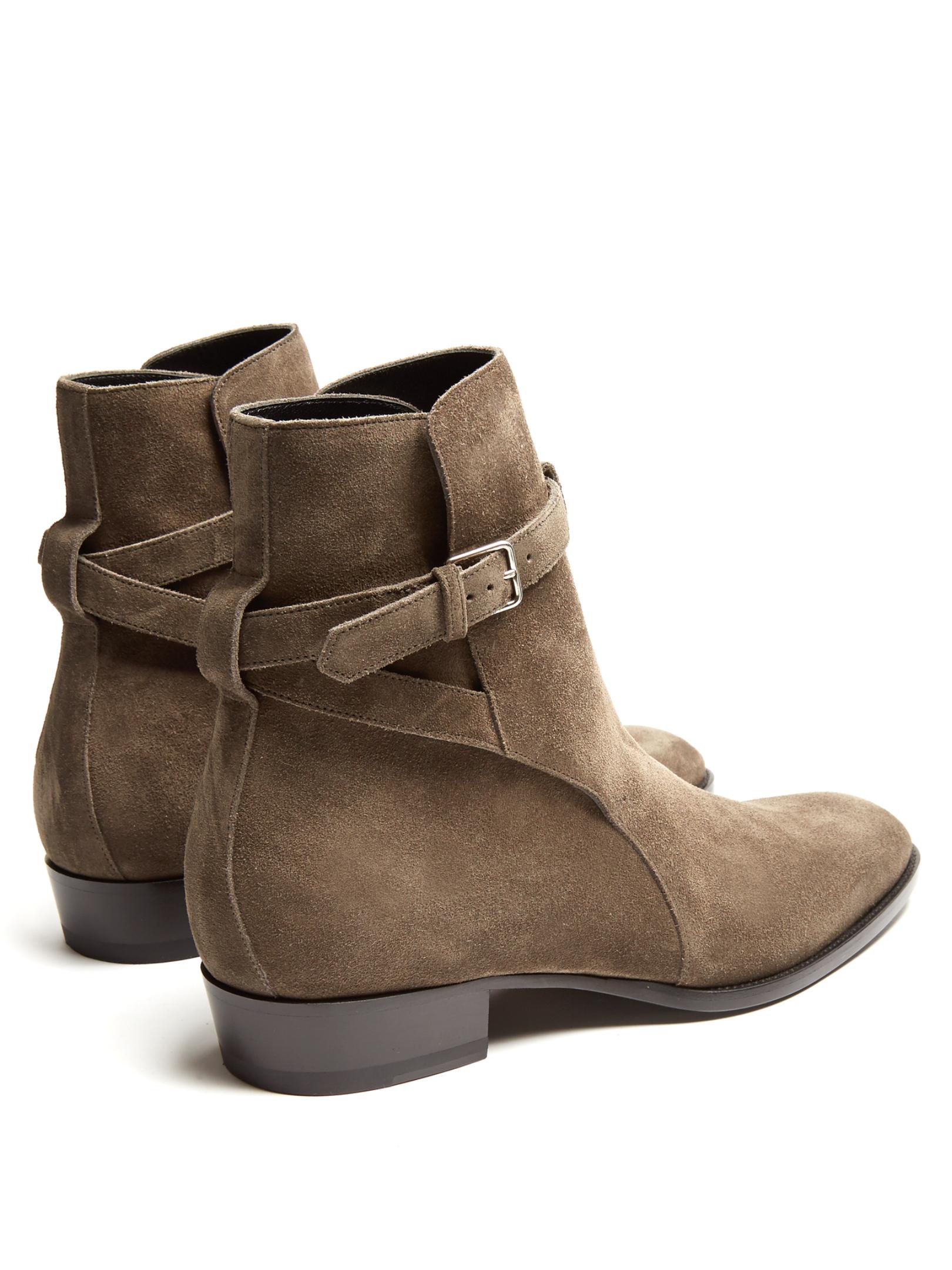 saint laurent wyatt ankle boots