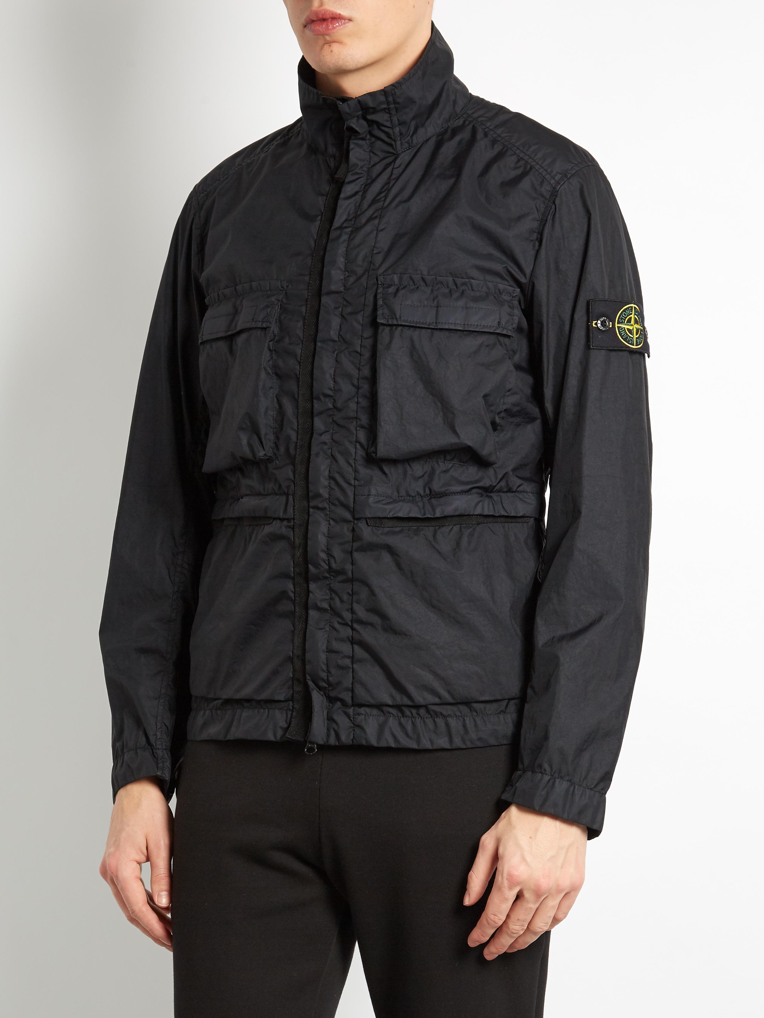 Lyst - Stone Island Membrana 3l Tc Lightweight Jacket in Black for Men