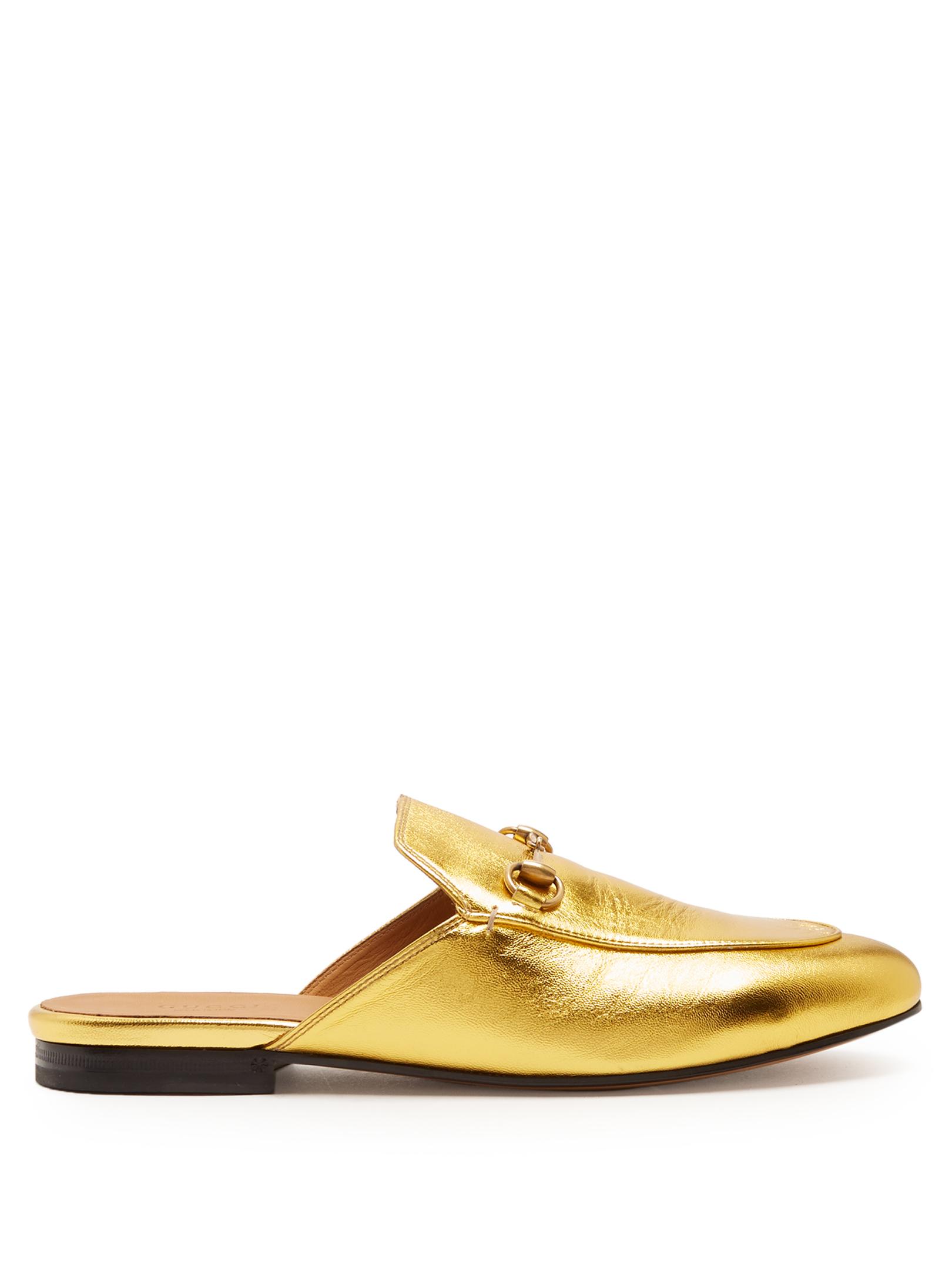 gucci style backless loafers
