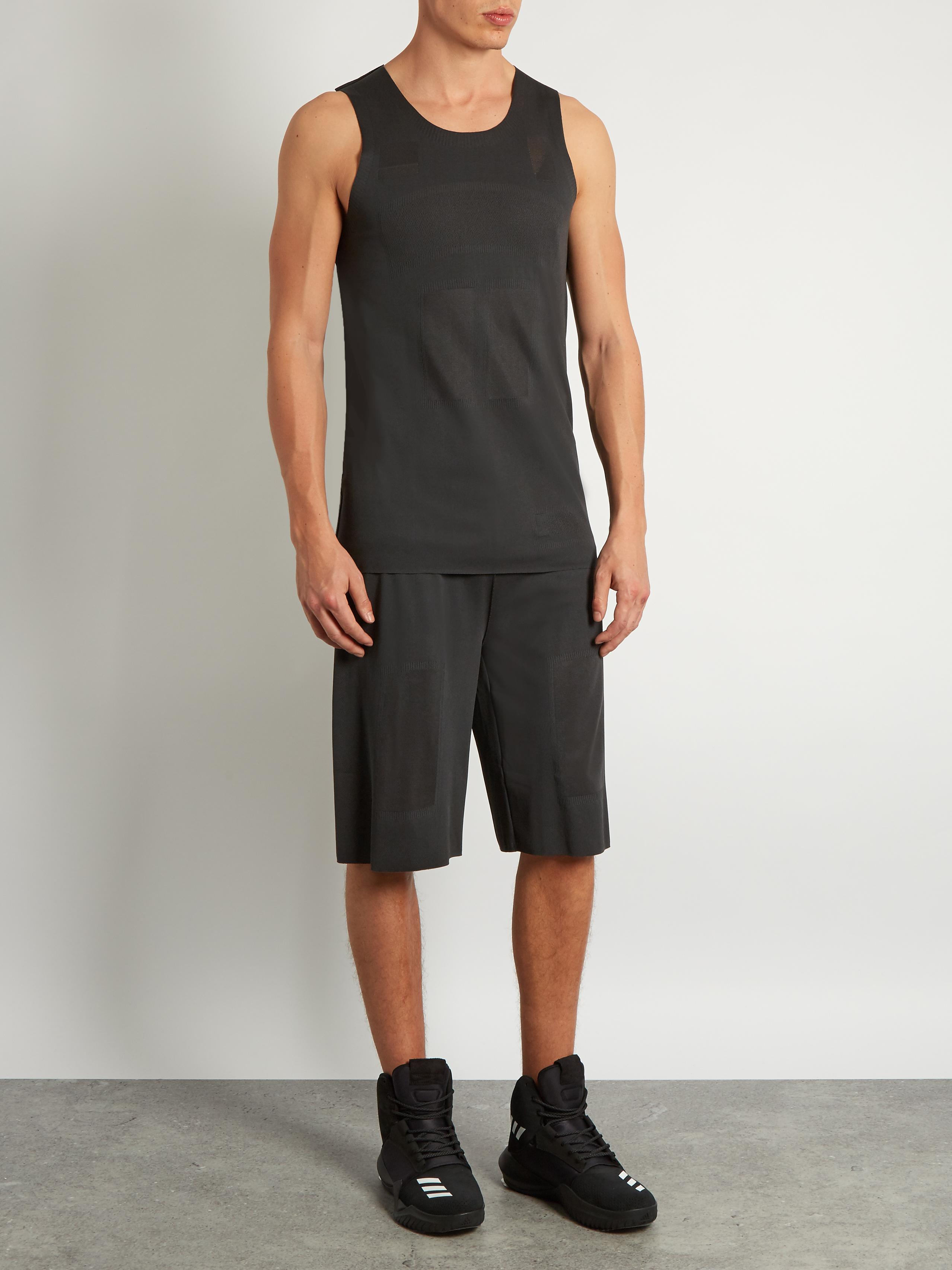 mens raw edged sweat shorts