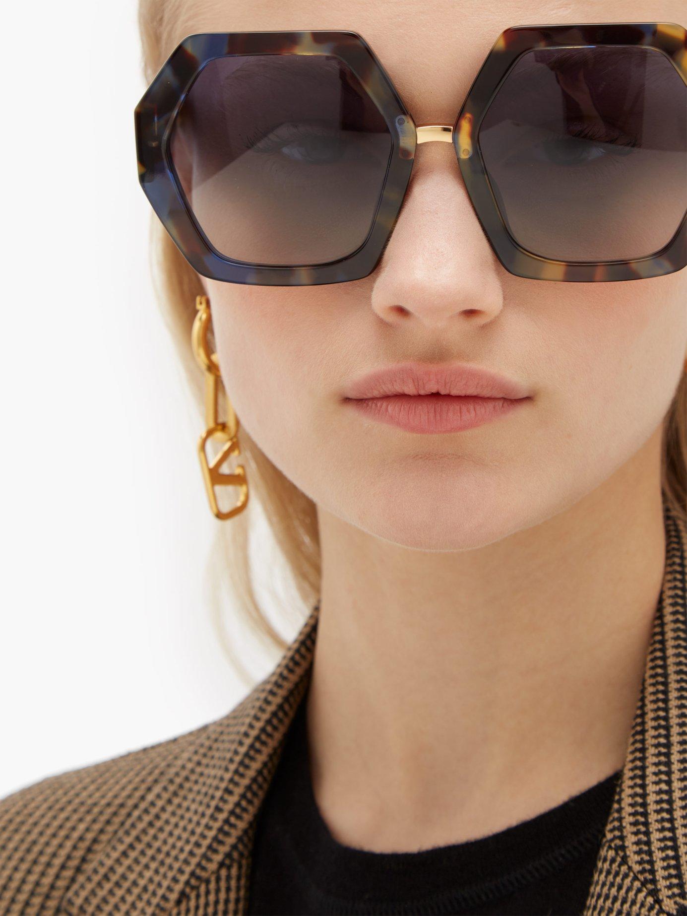 57mm studded sunglasses valentino