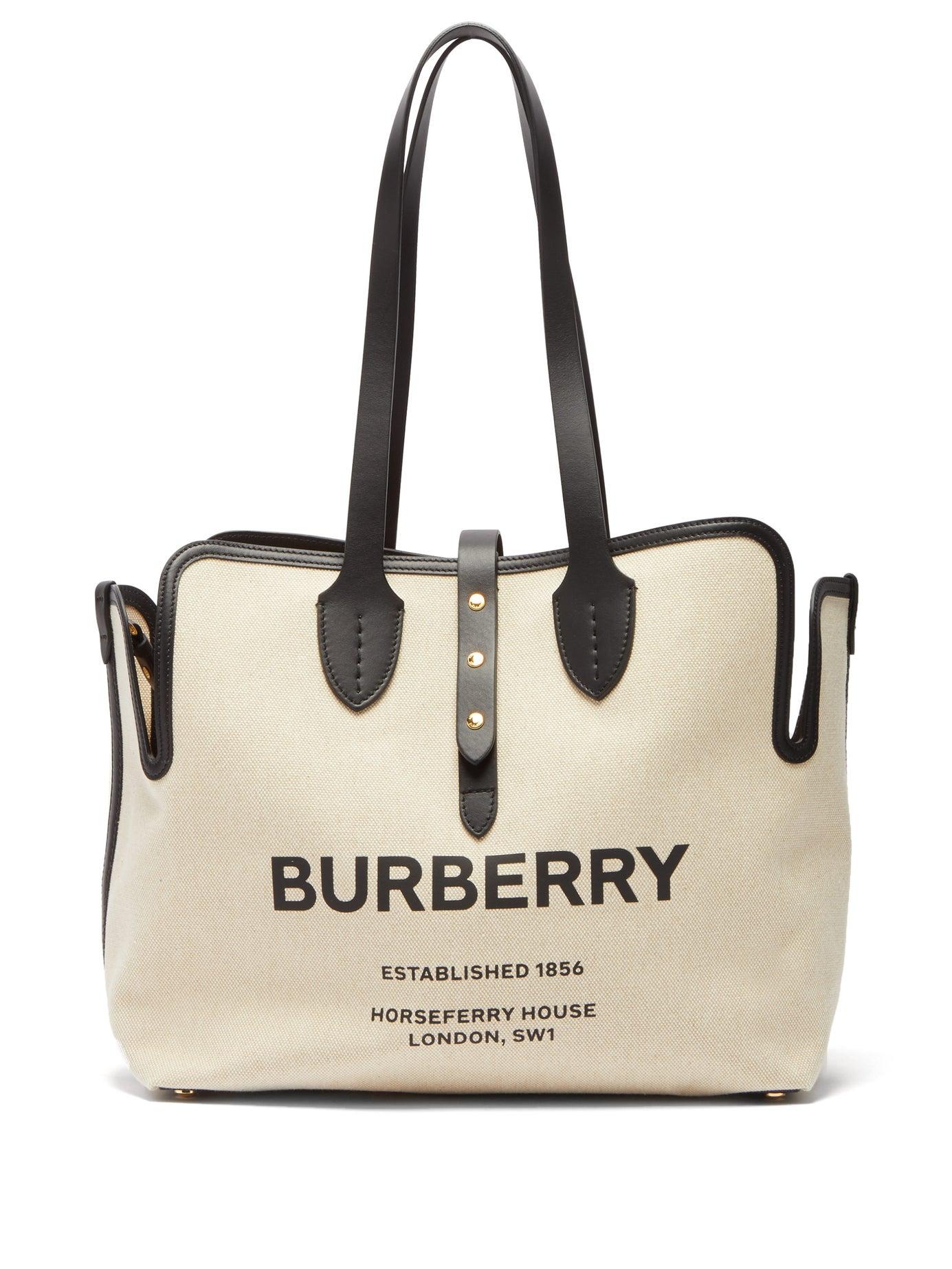 Burberry The Medium Soft Cotton Canvas Belt Bag in Black - Lyst
