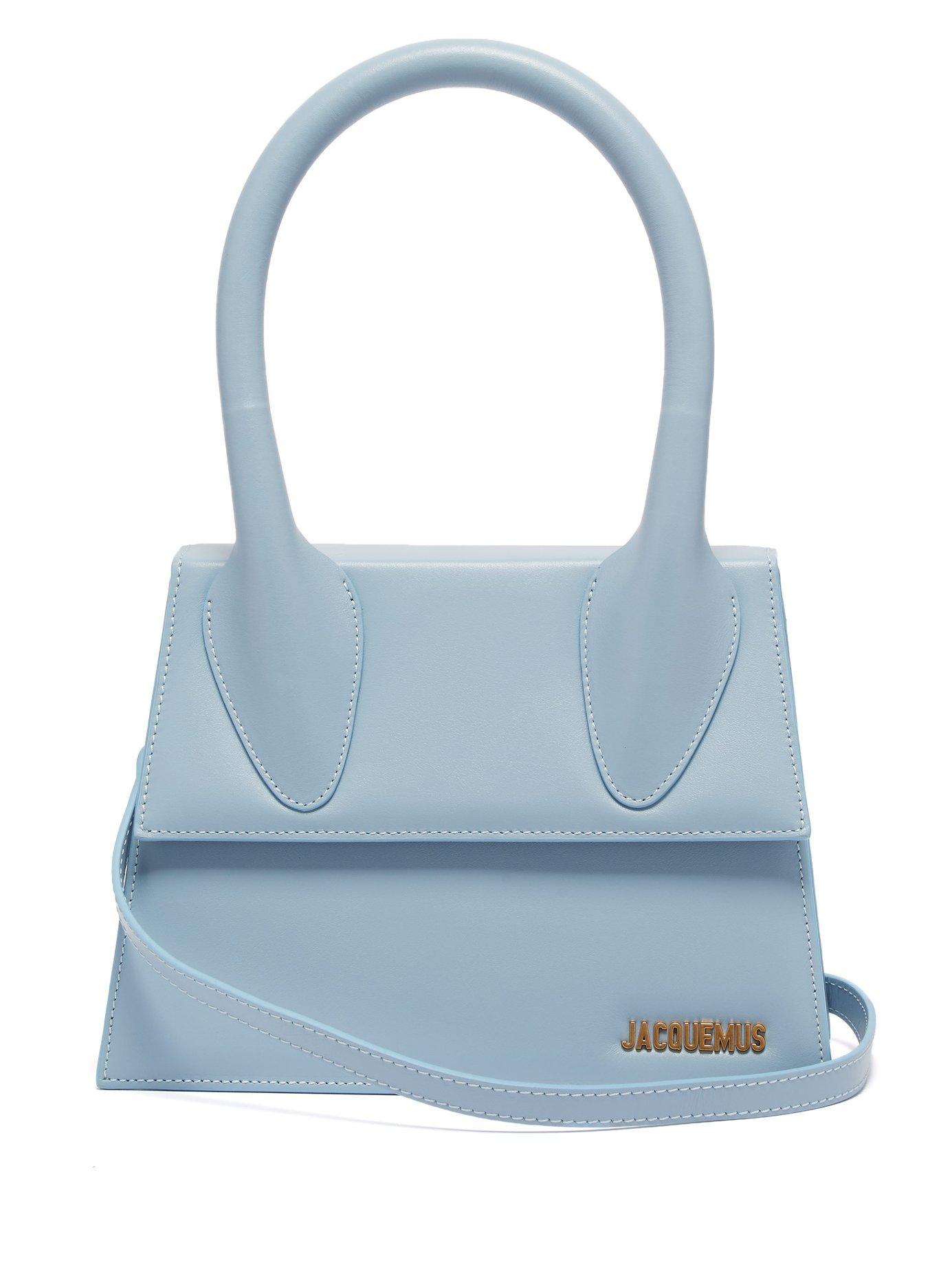 Jacquemus Le Grand Chiquito Leather Bag in Blue - Lyst