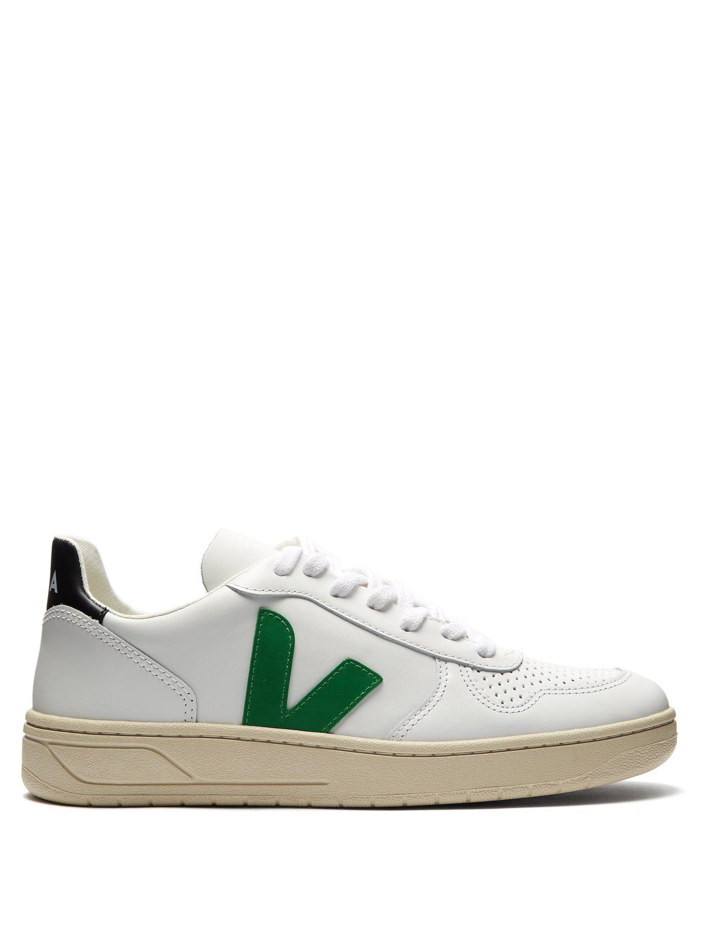 Lyst Veja V10 Lowtop Leather Trainers