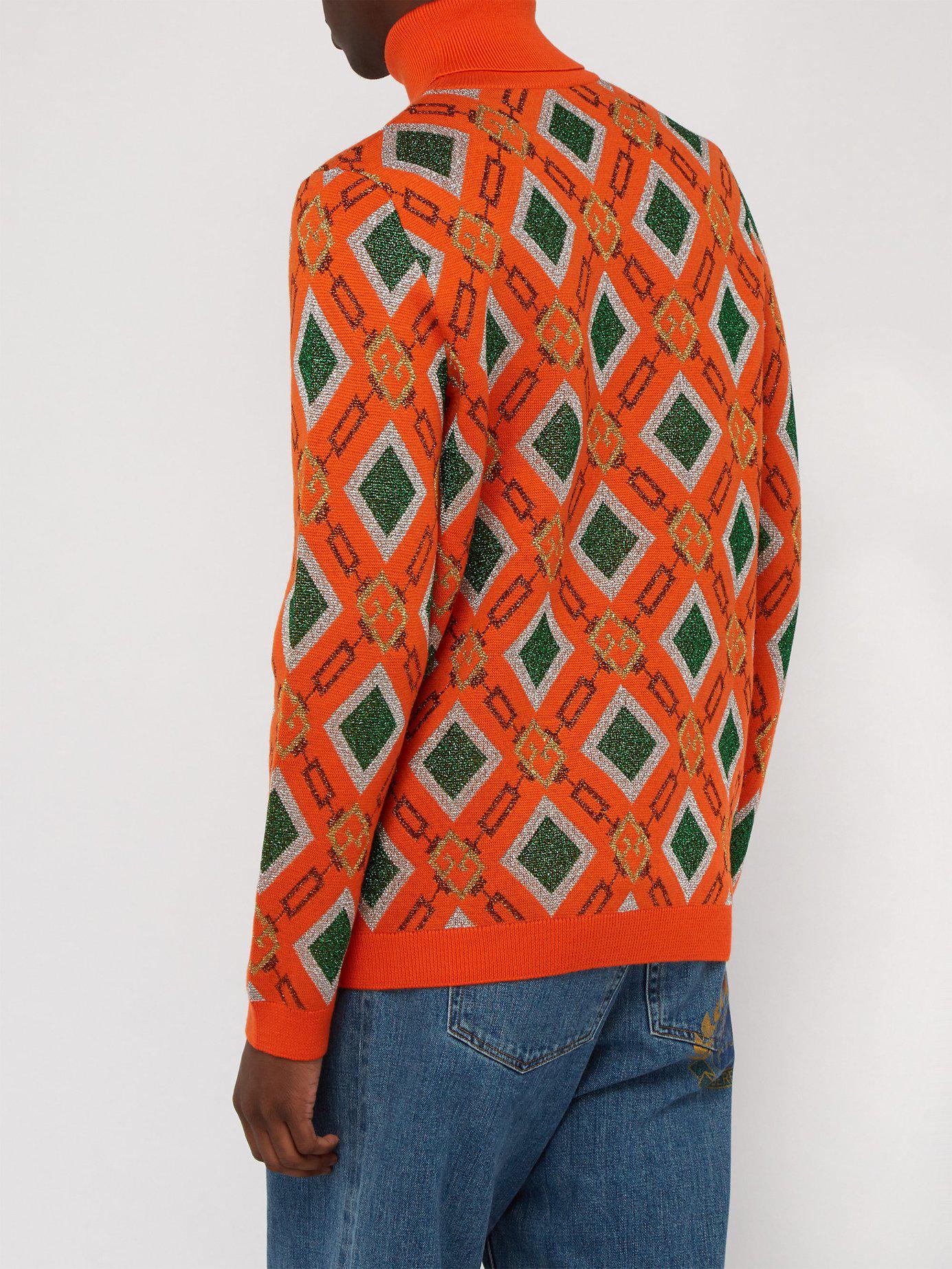 gucci orange sweater
